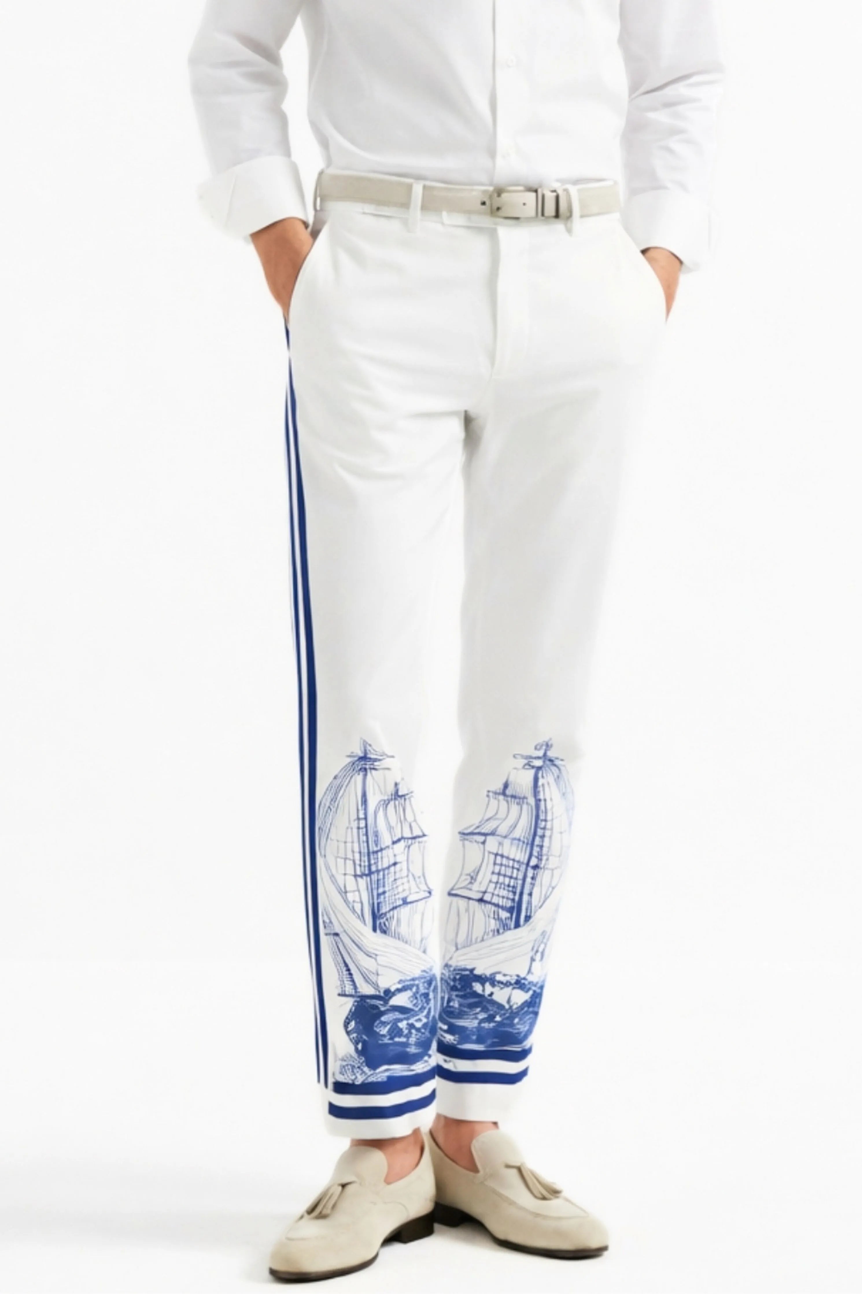 Sailor Engineered Printed Trousers