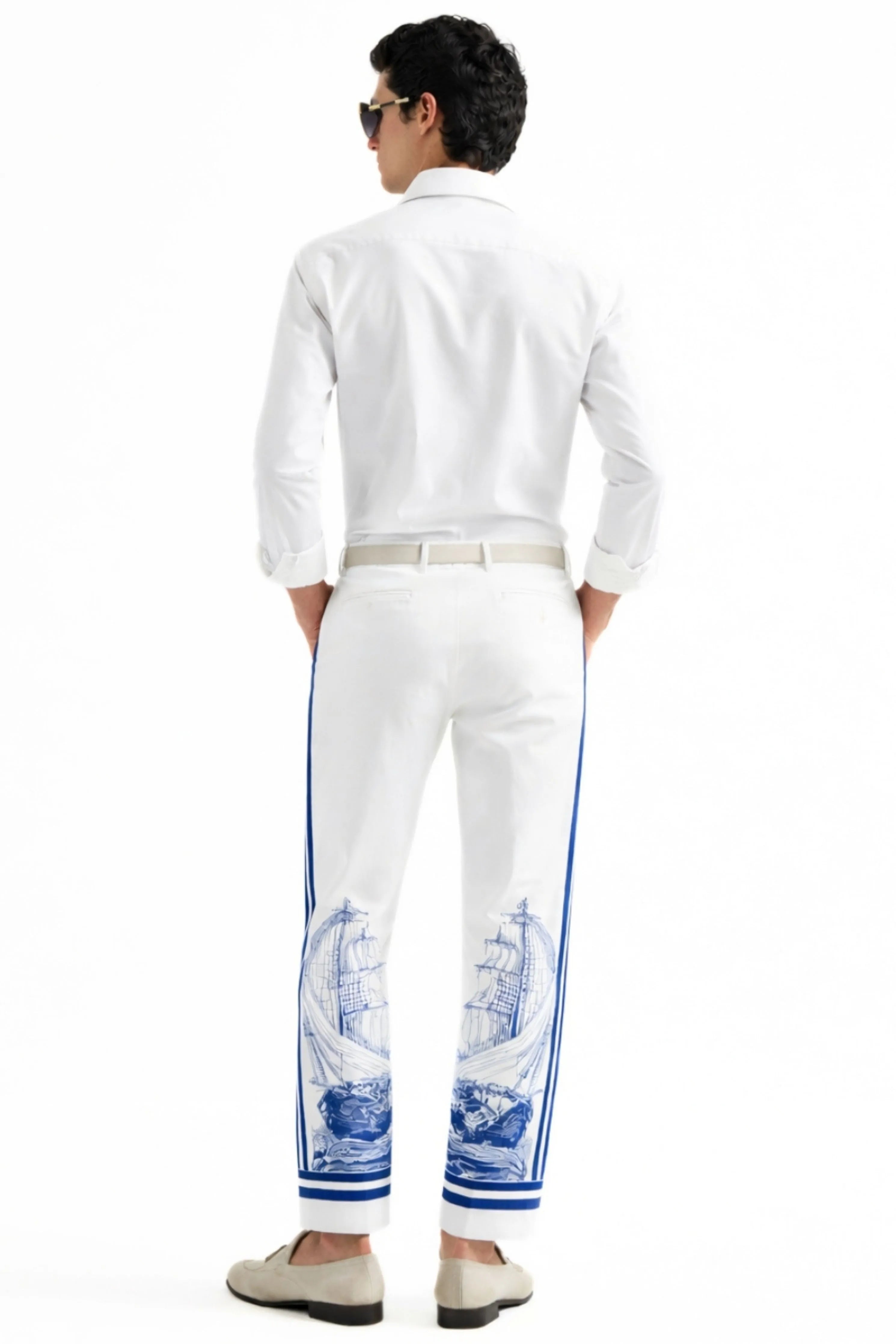 Sailor Engineered Printed Trousers