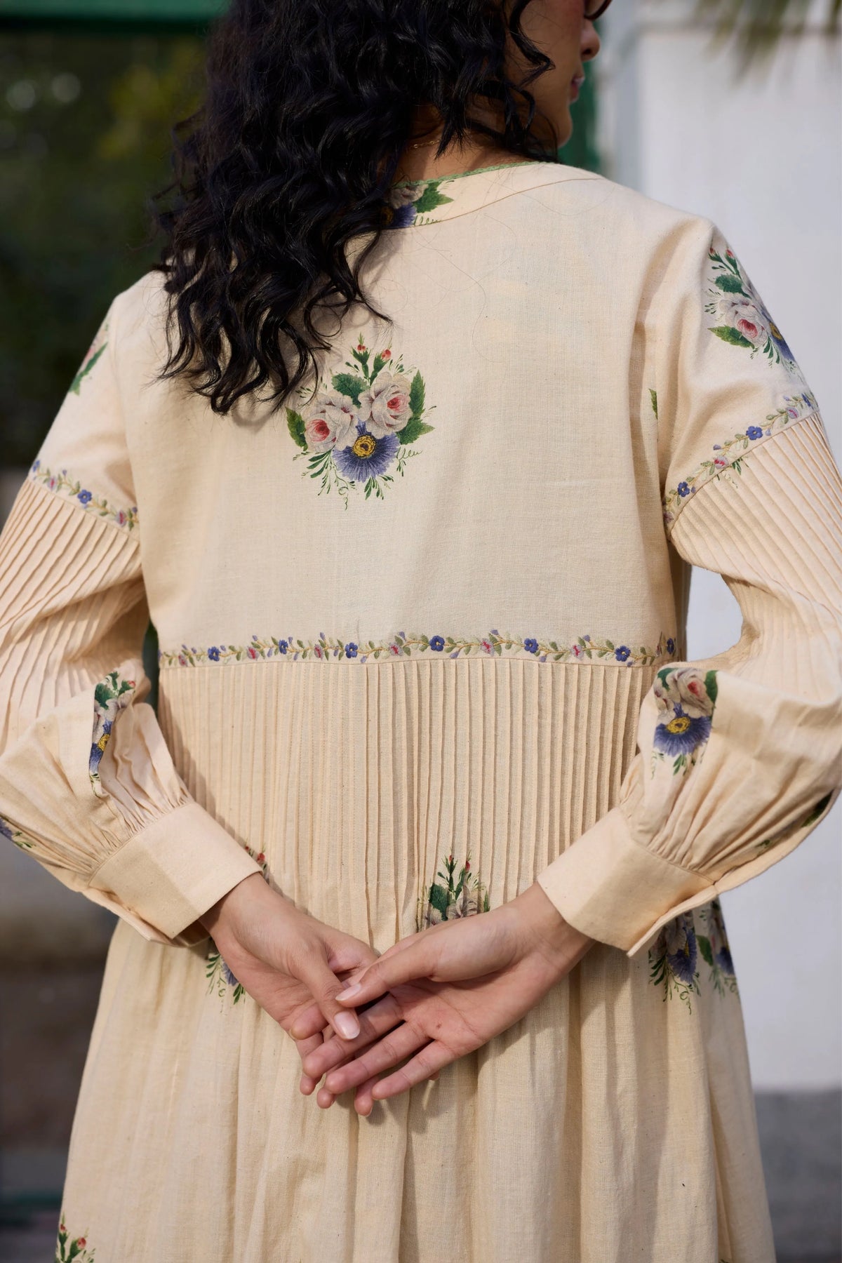 Rosaline Tunic Set Ecru Green