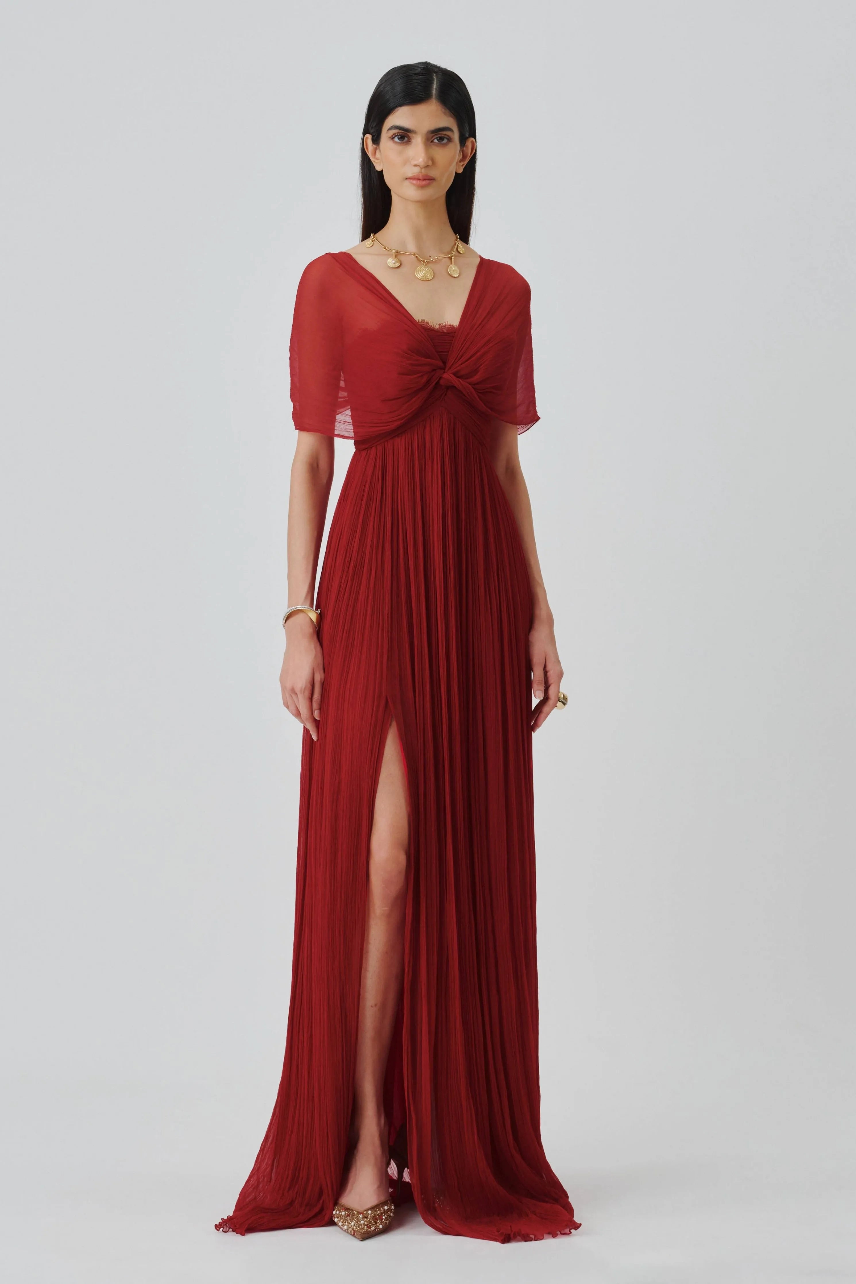 Scarlet Muse Ruched Gown