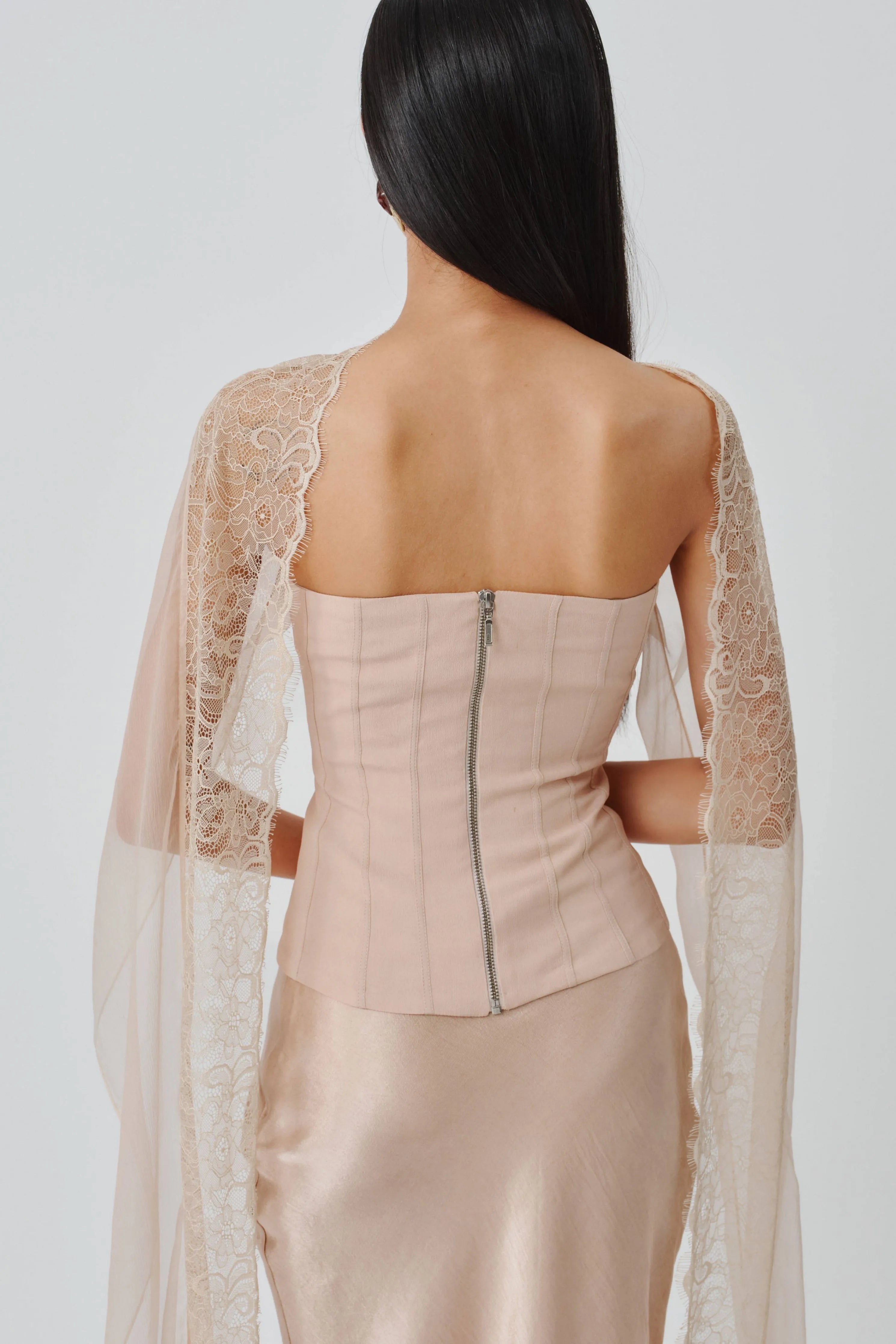 Soft Veil Corset Top