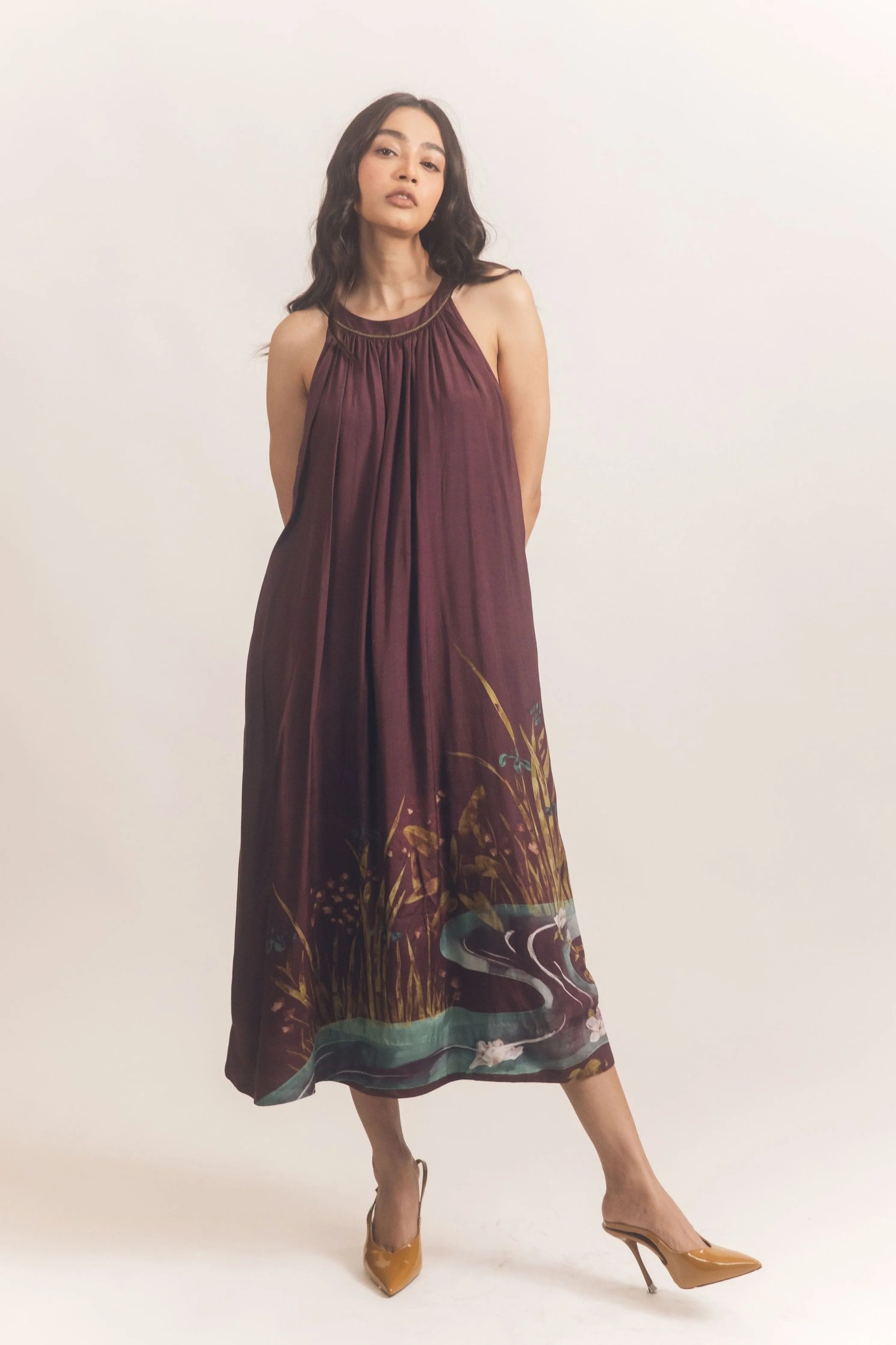 Malaiya Dress Wine