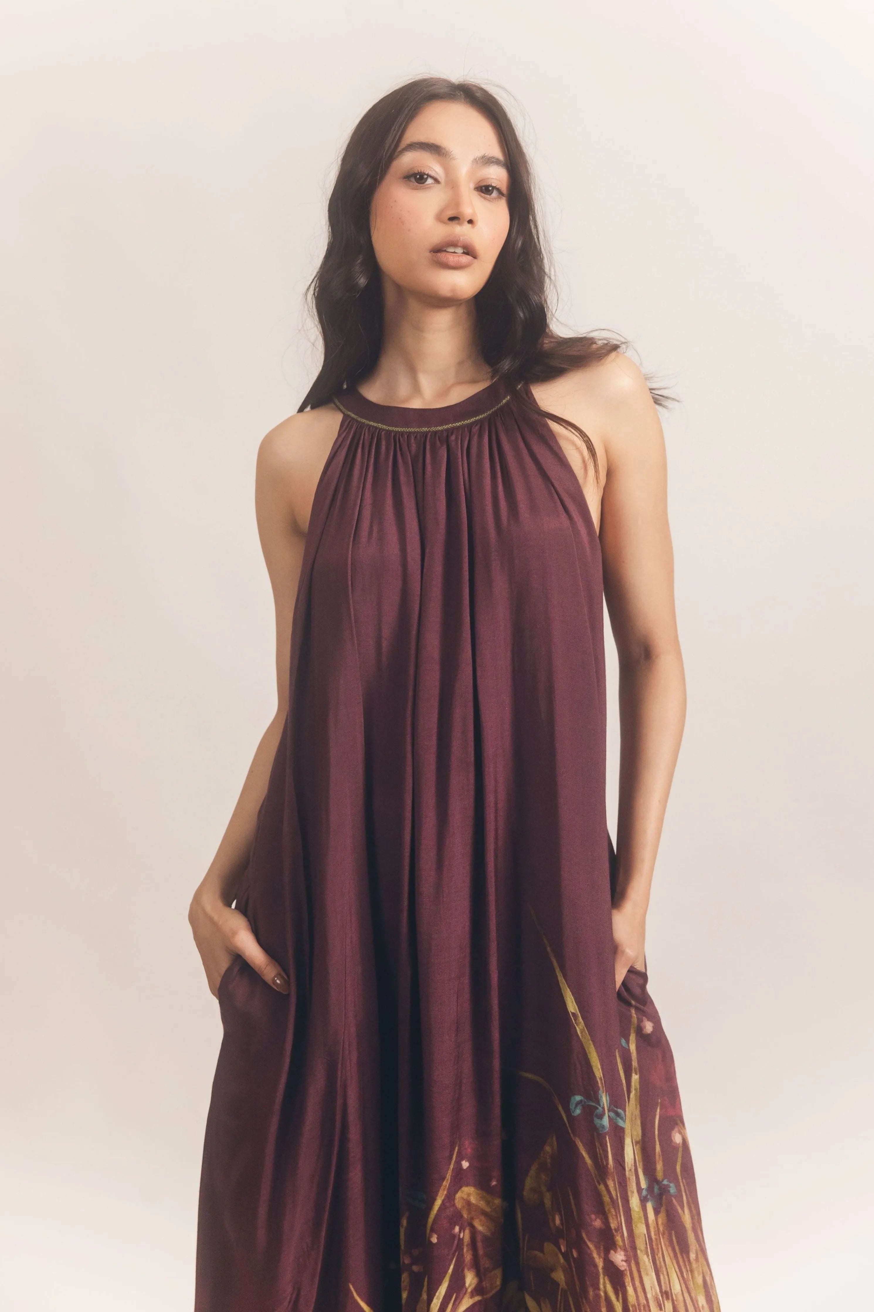 Malaiya Dress Wine