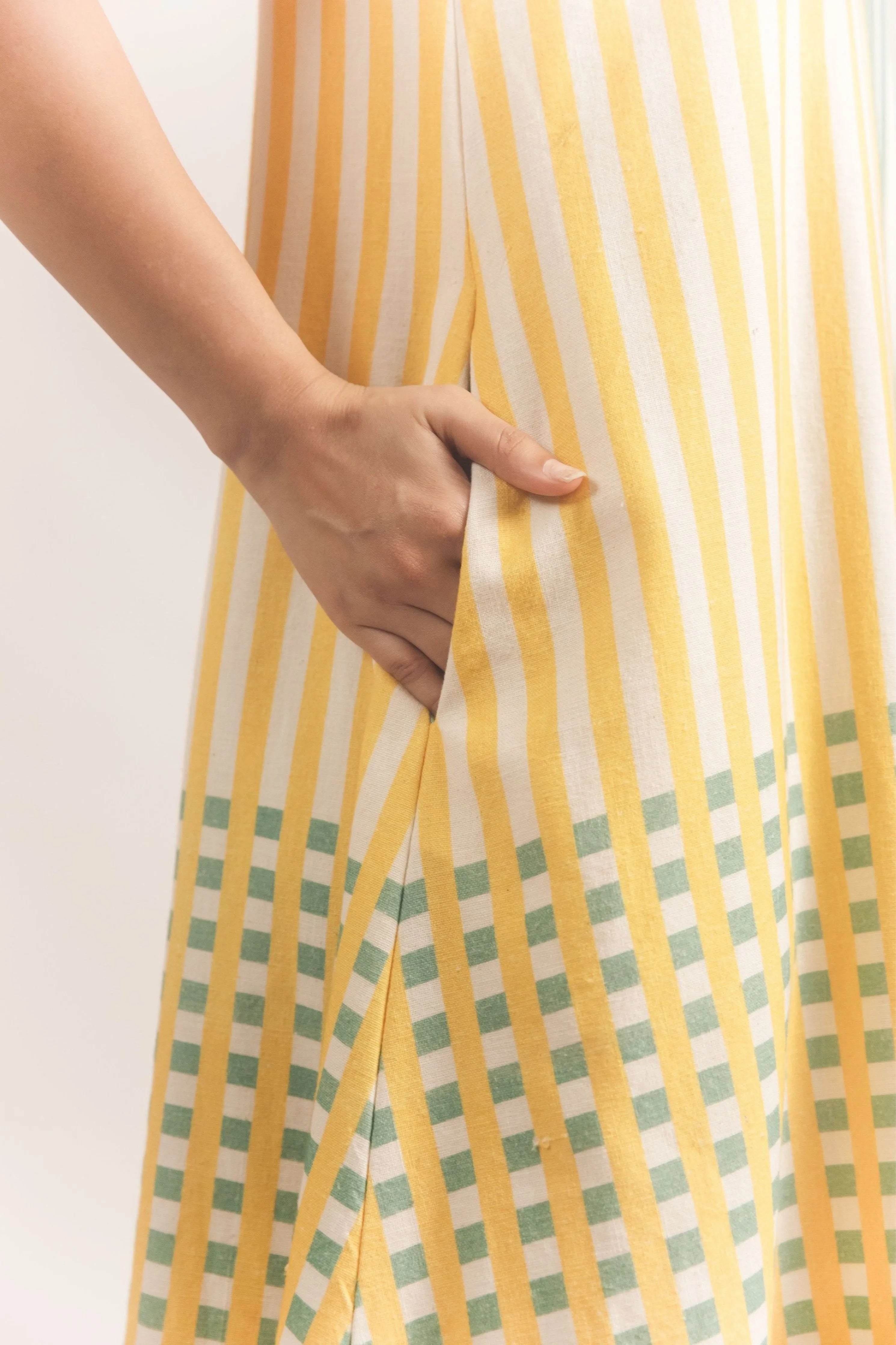 Scallop Dress Checkered