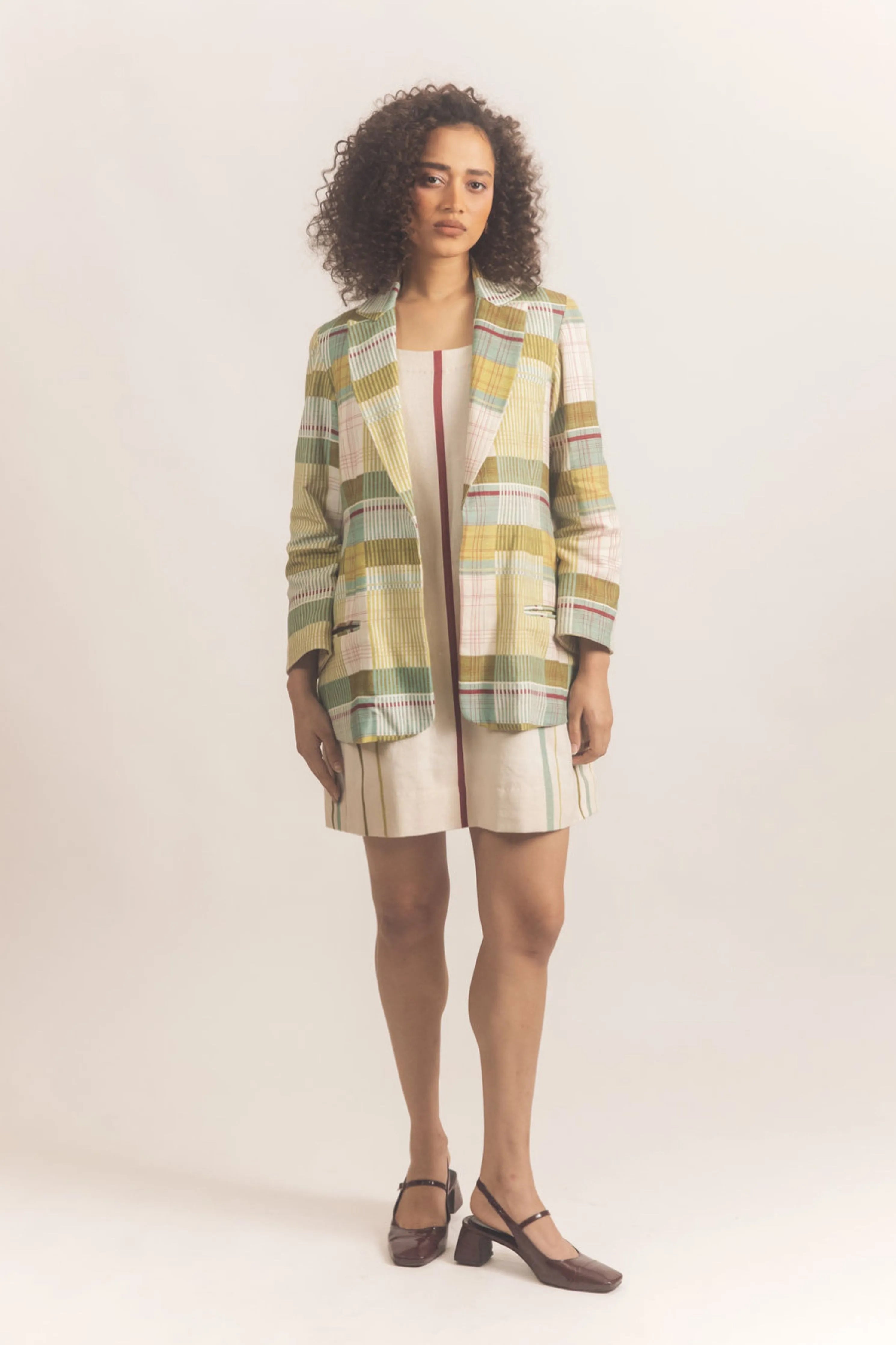 Checkered Blazer