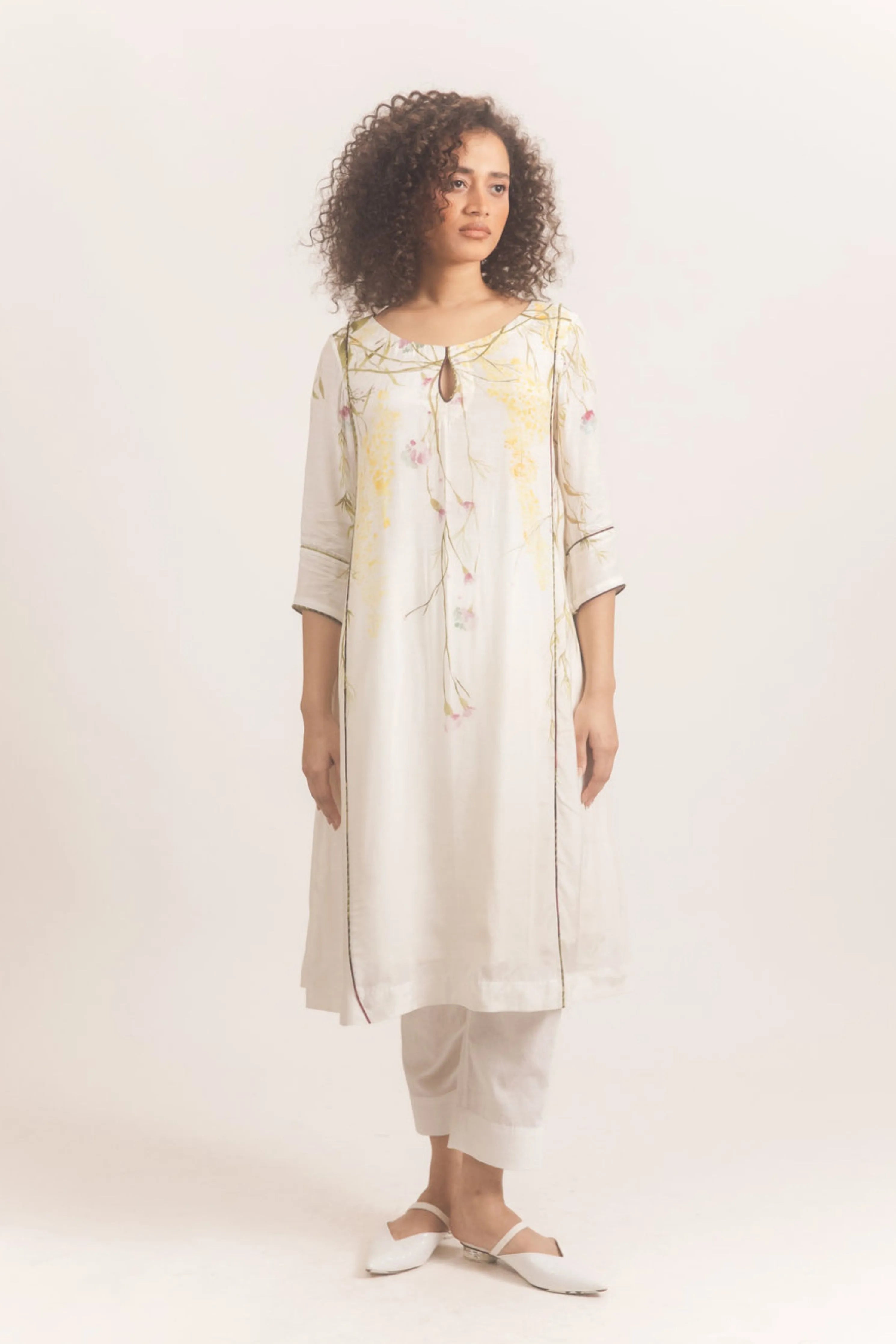 Sienna Kurta Set White