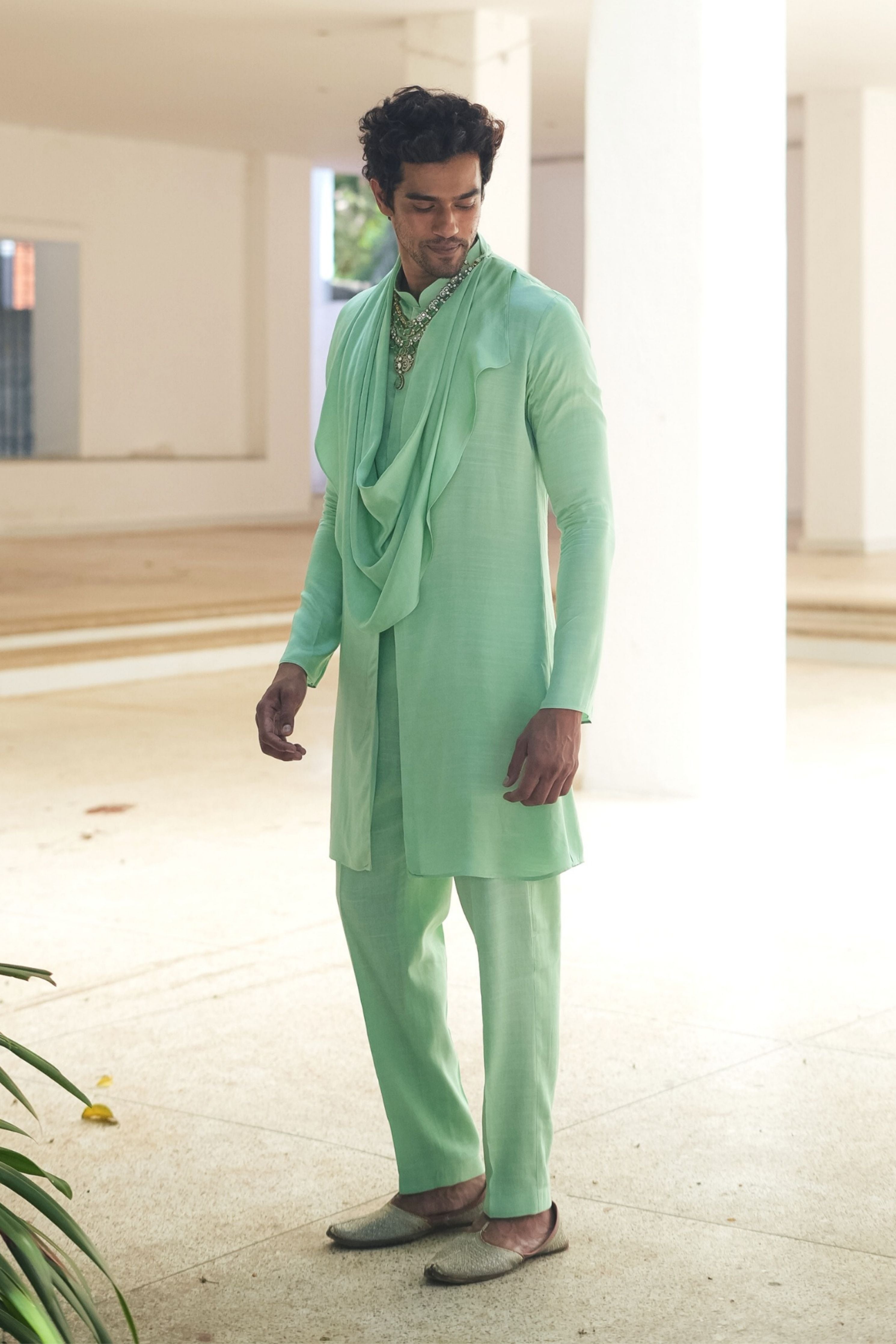 Cowl Kurta Set