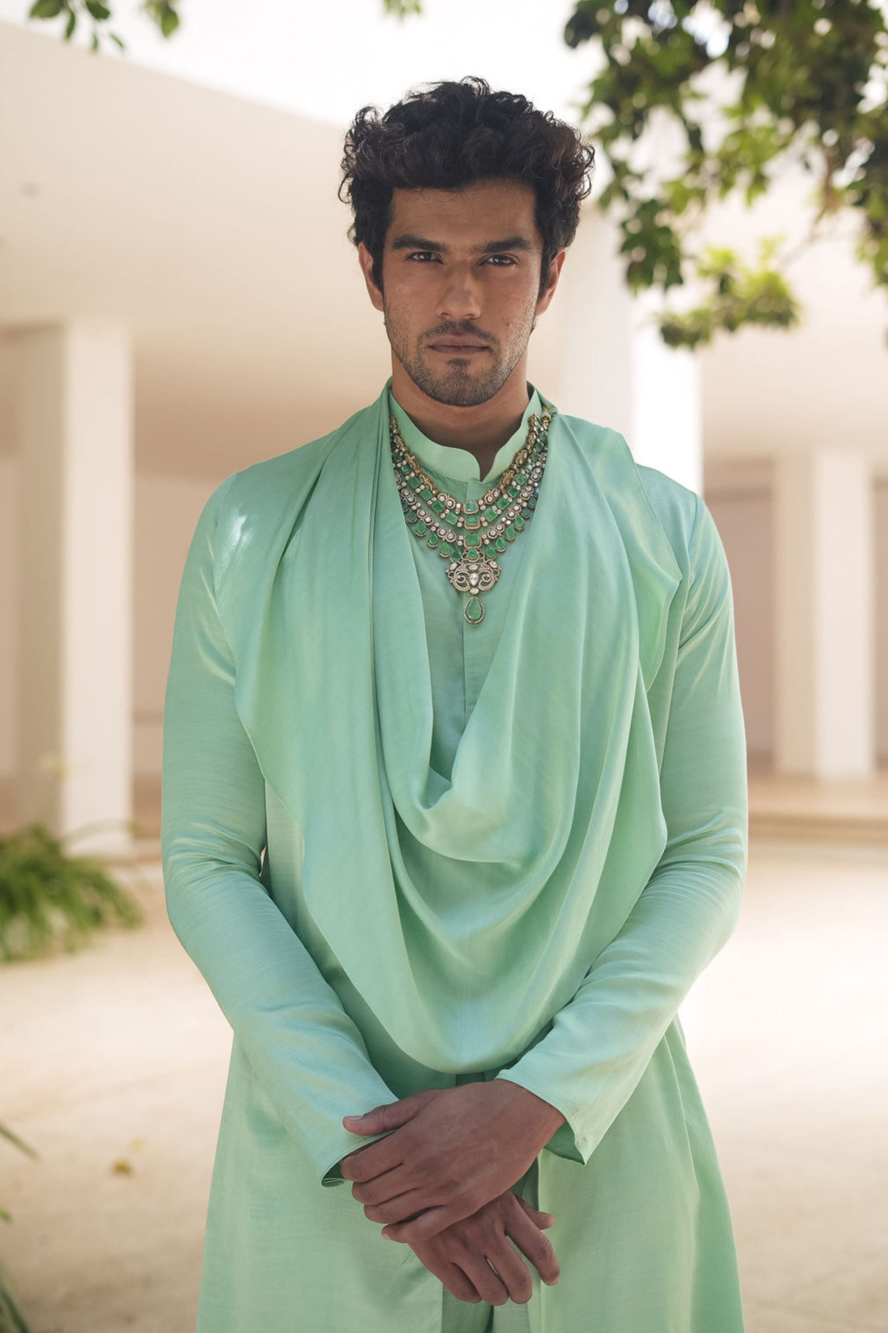 Cowl Kurta Set