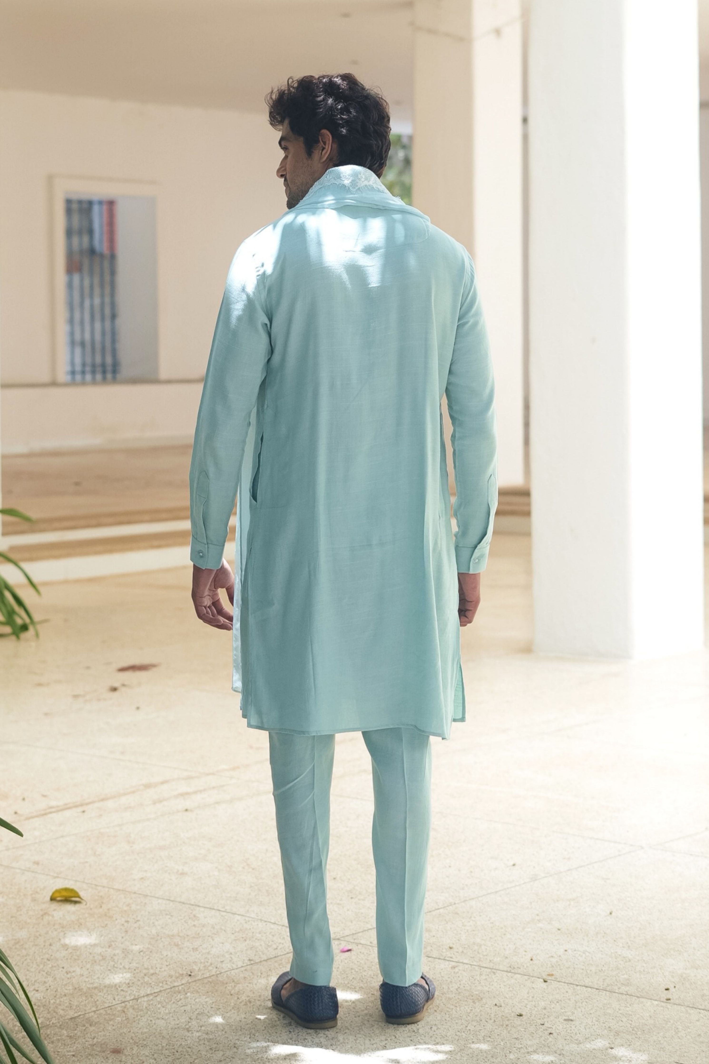 Cotton Linen Kurta Set