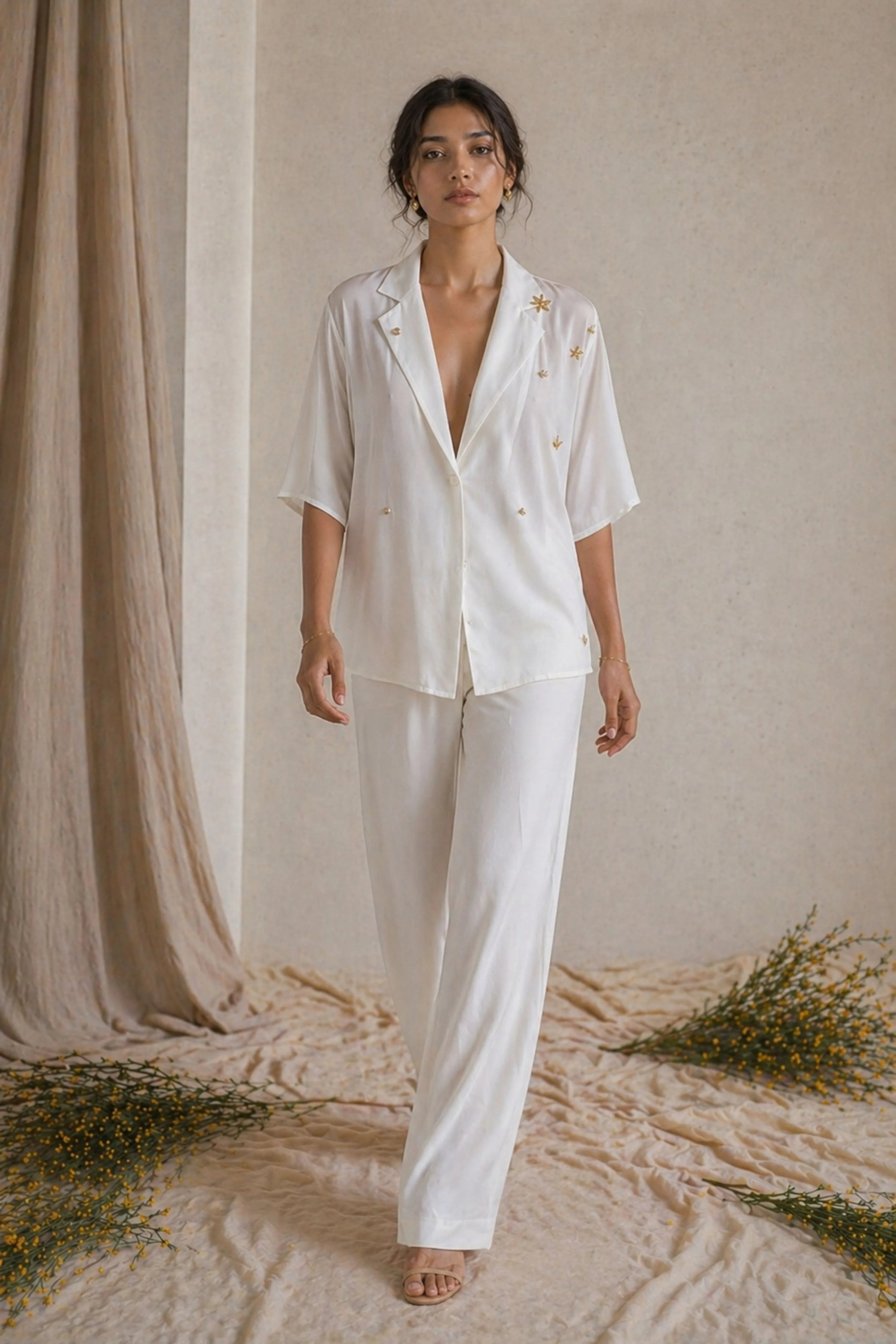 Lueur Silk Crepe Pants