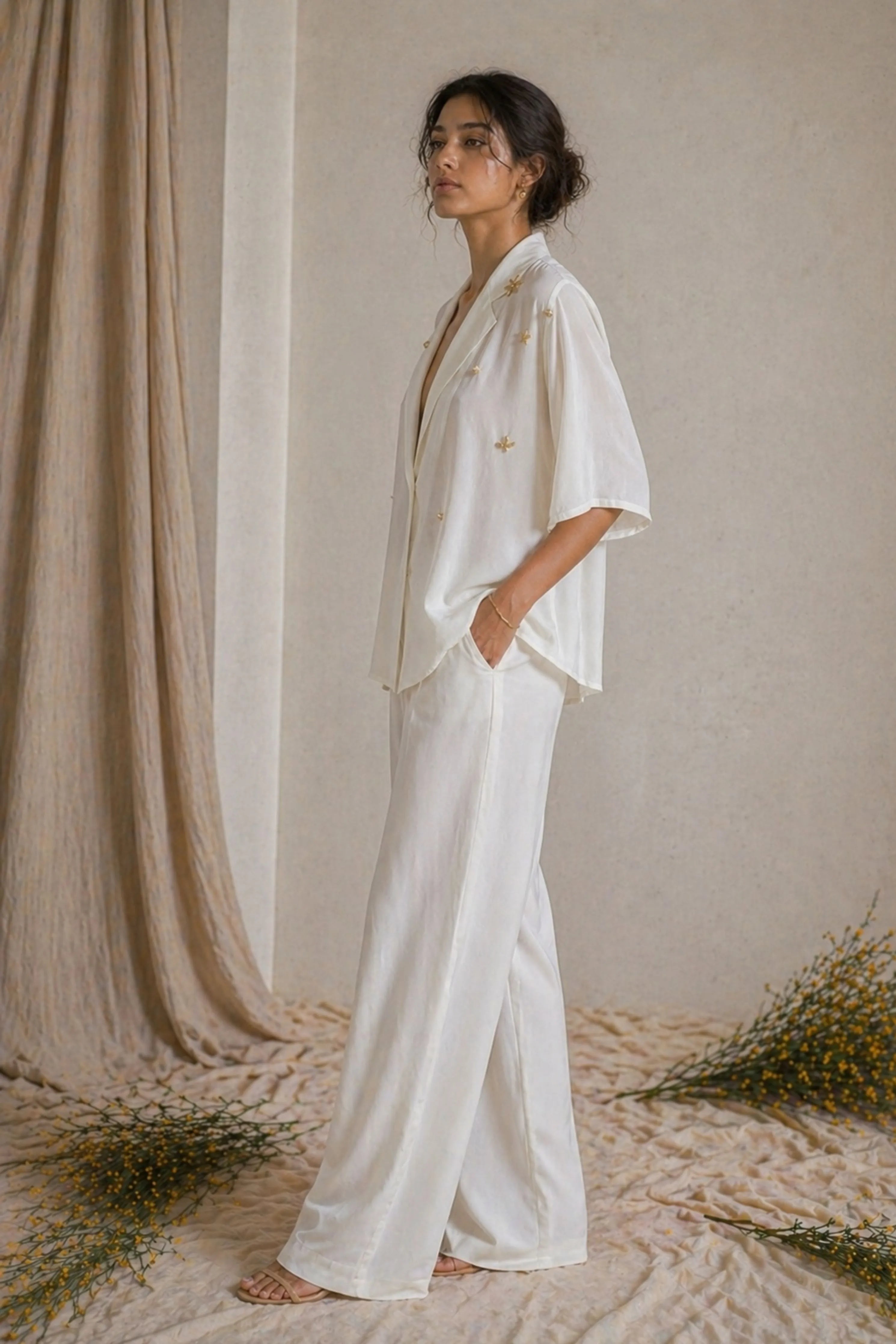 Lueur Silk Crepe Pants