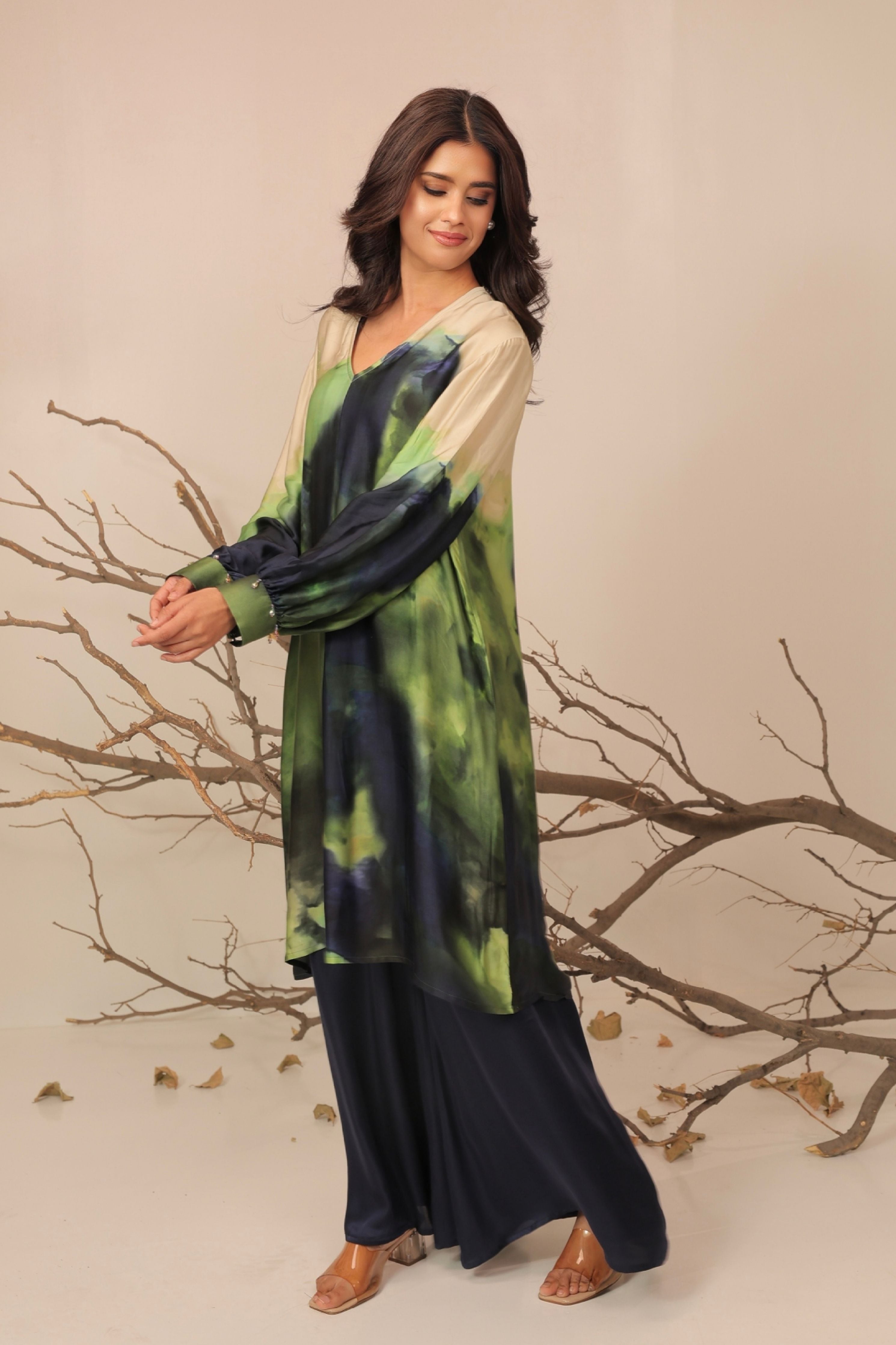 Jheel A-Line Tunic Set