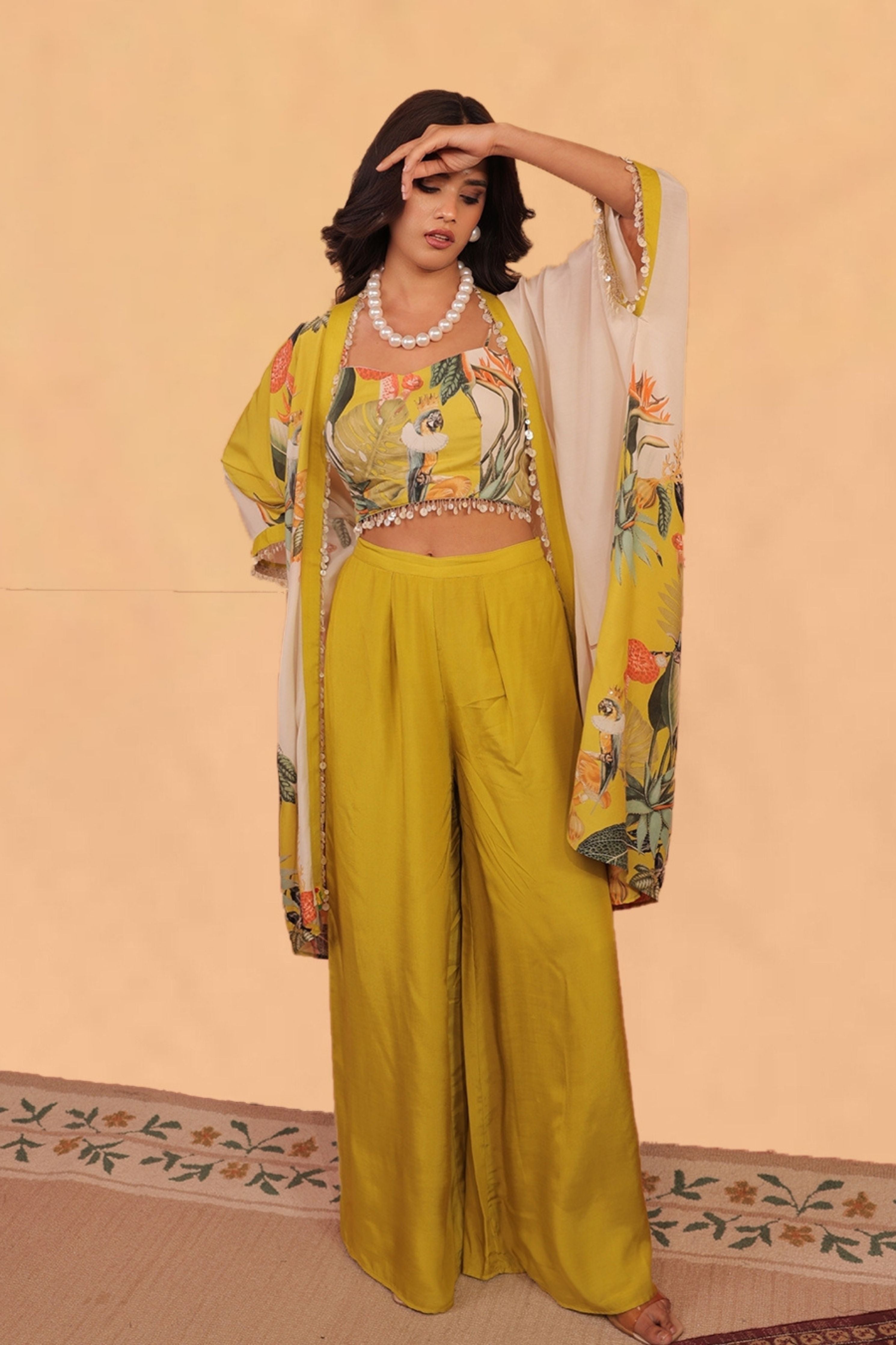Kokum Sun Glow Shrug Co-Ord Set