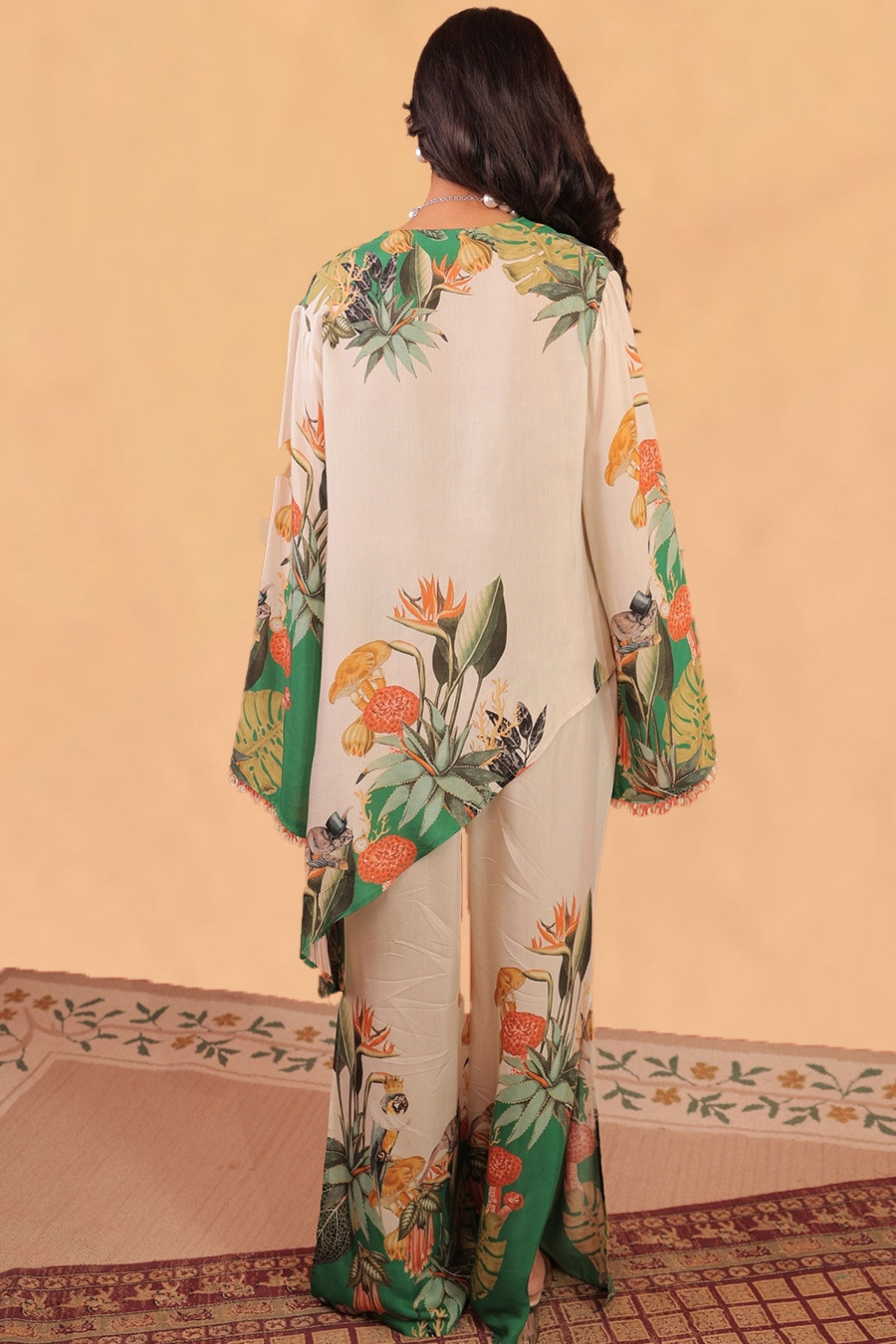 Kokum Asymmetric Tunic Co-Ord Set