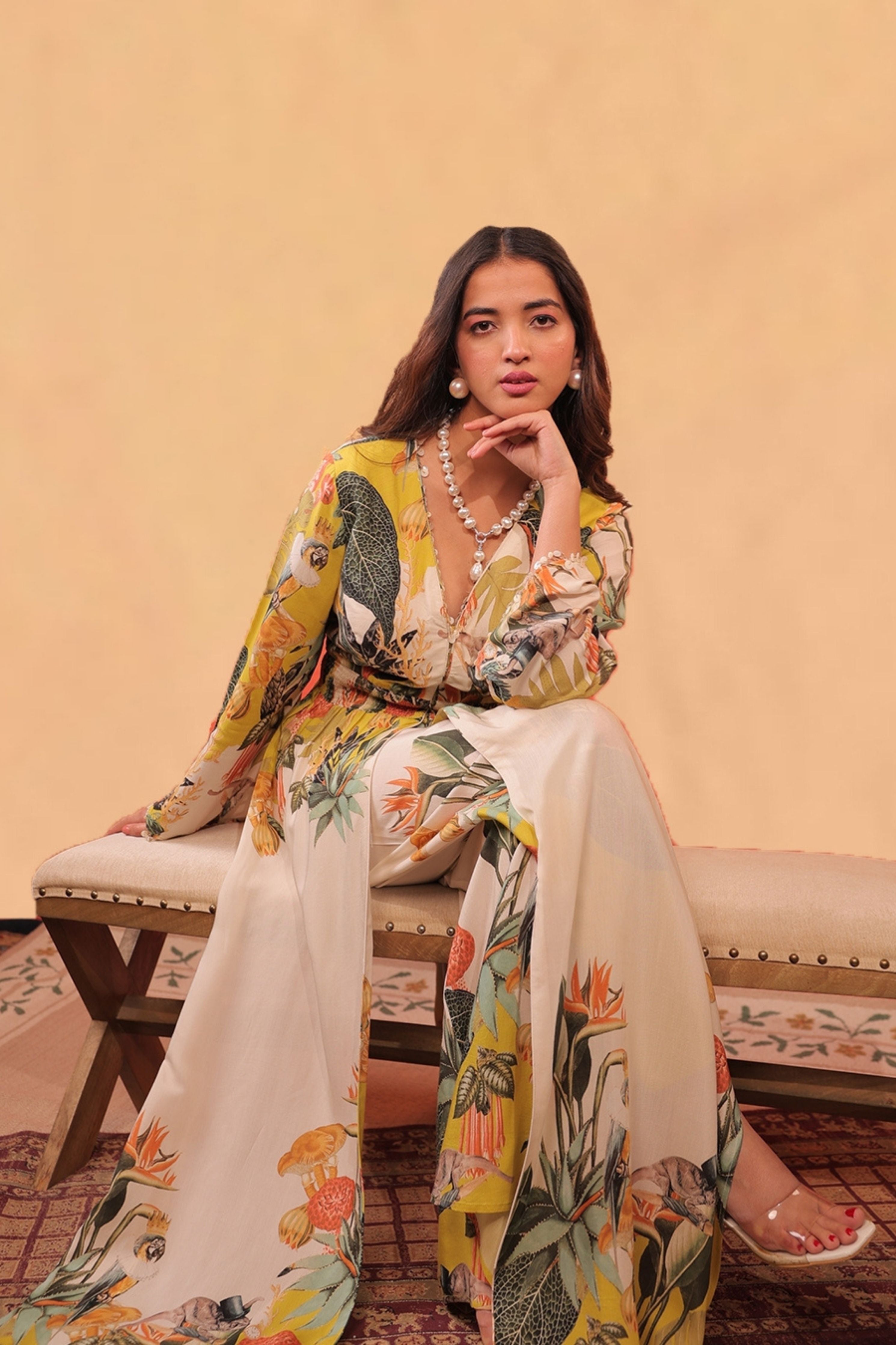 Kokum Slit Flared Dress