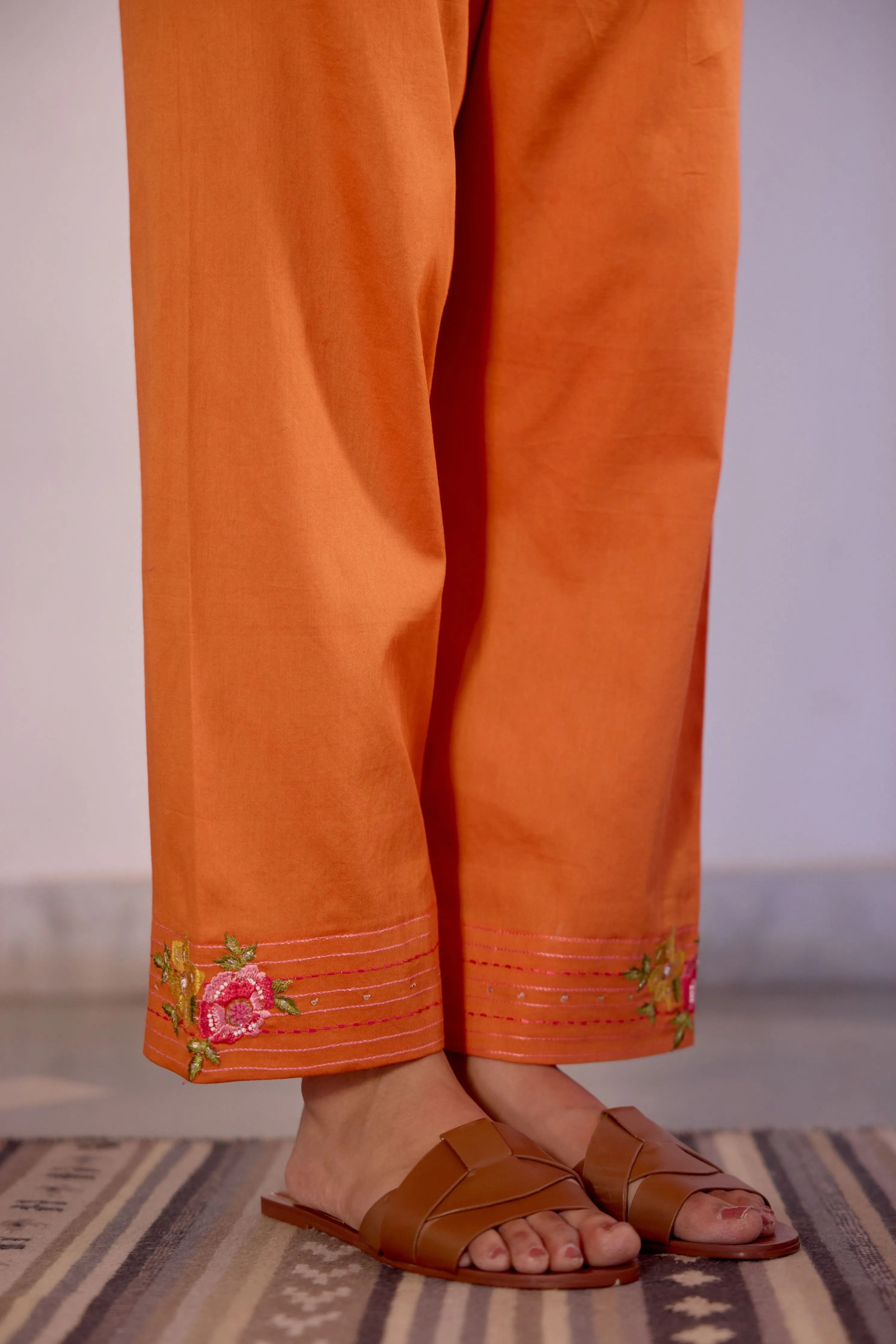 Orange Bloom & Sky Co-Ord Set