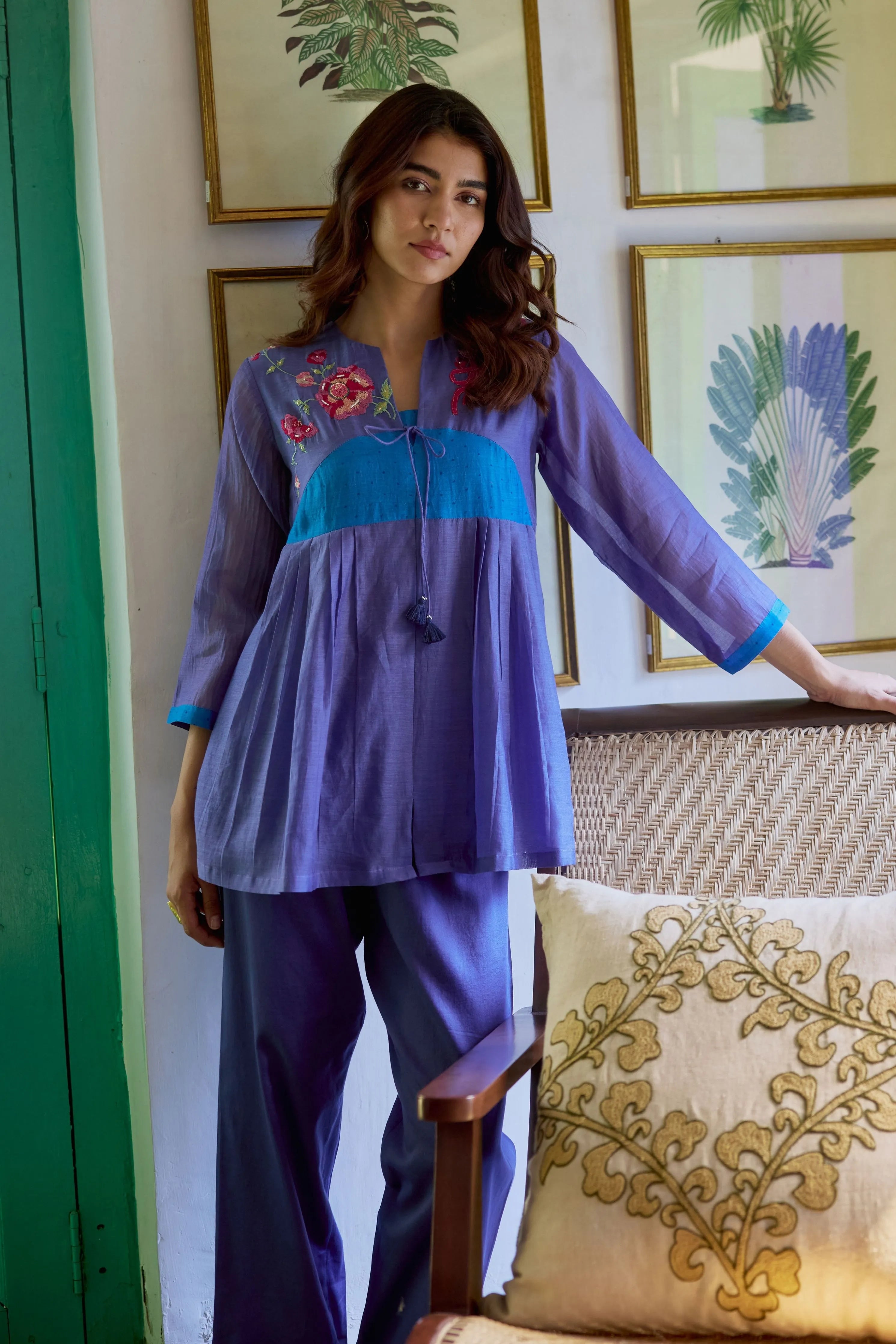 Blue Bloom & Sky Co-Ord Set