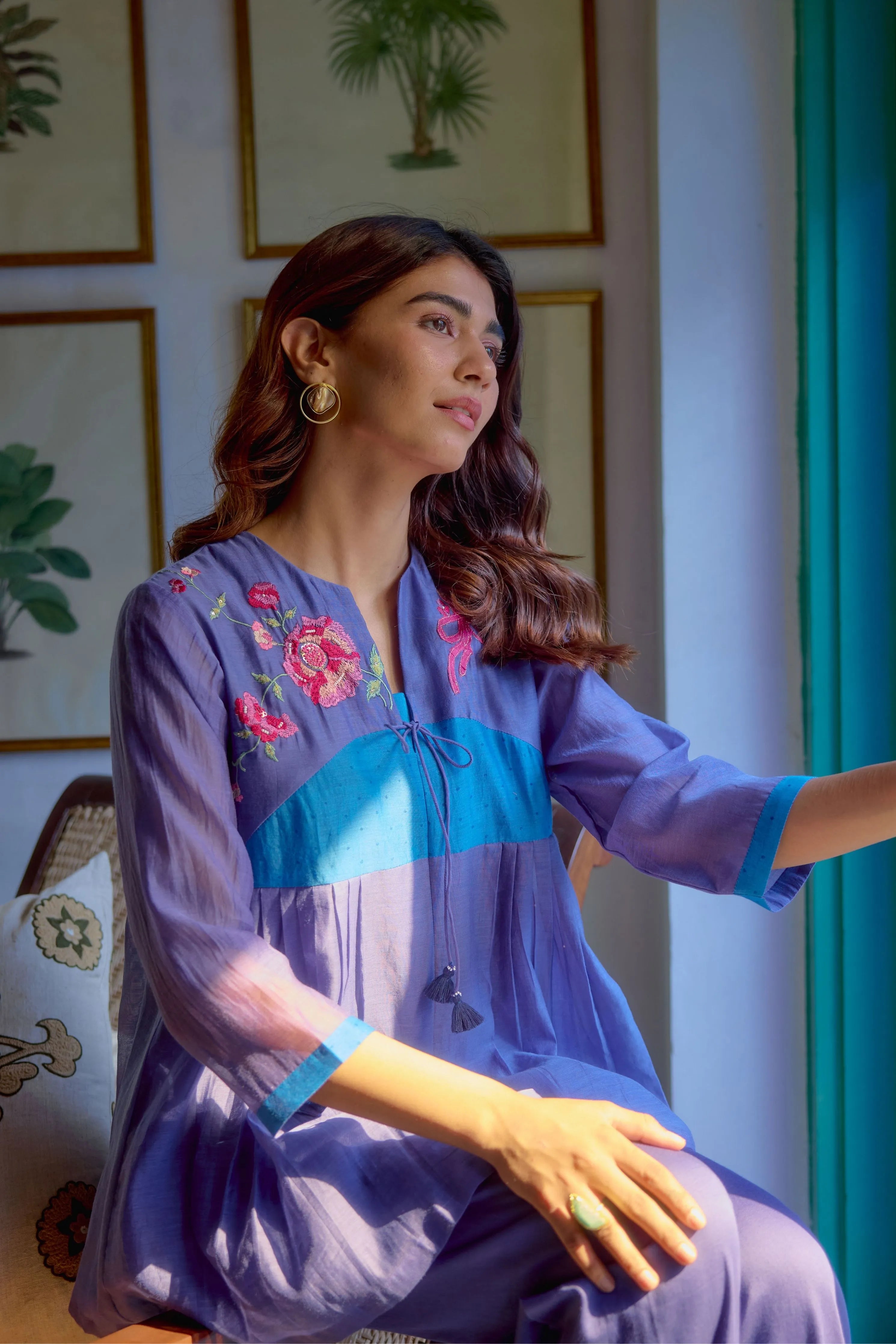 Blue Bloom & Sky Co-Ord Set