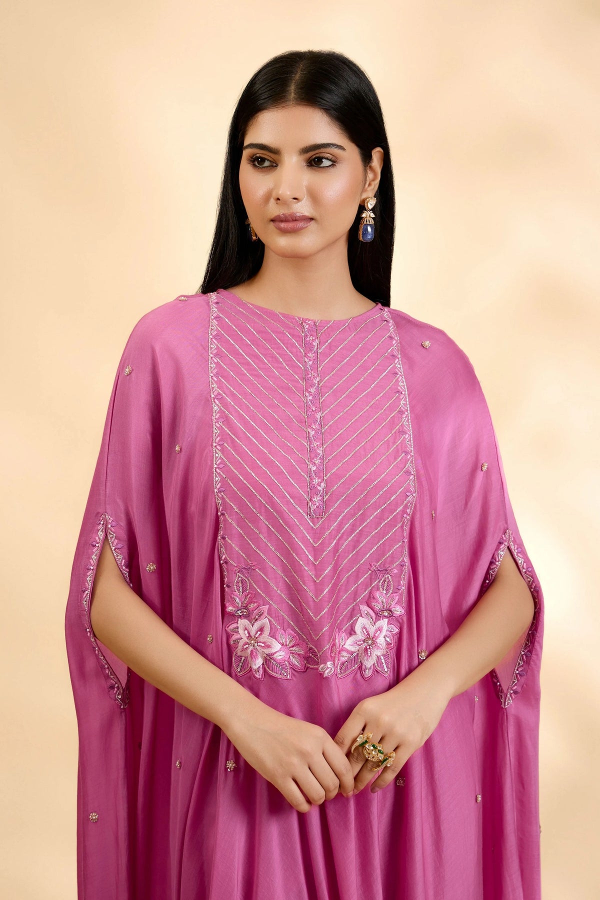Gulabi Sitara Anarkali Set