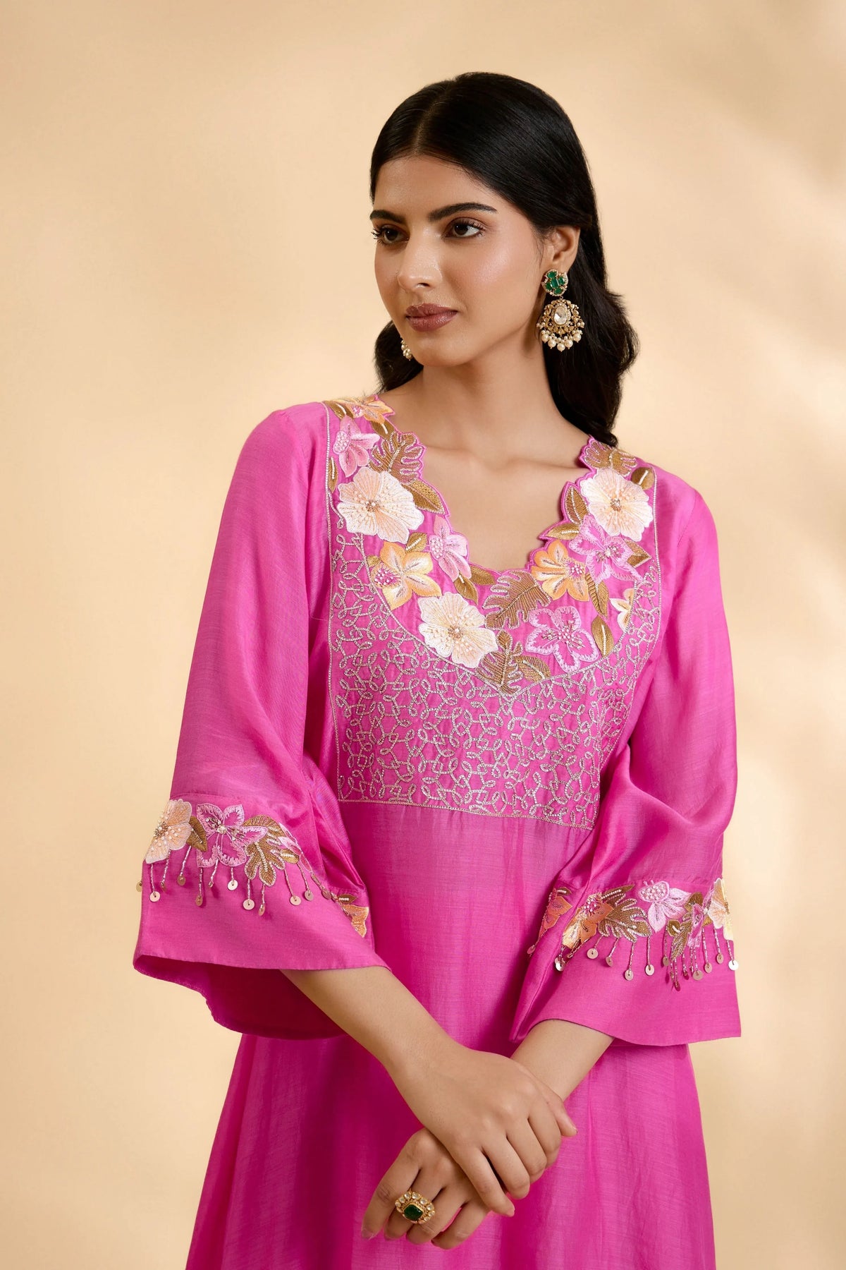 Rani Amaya Short Kurta Sharara Set