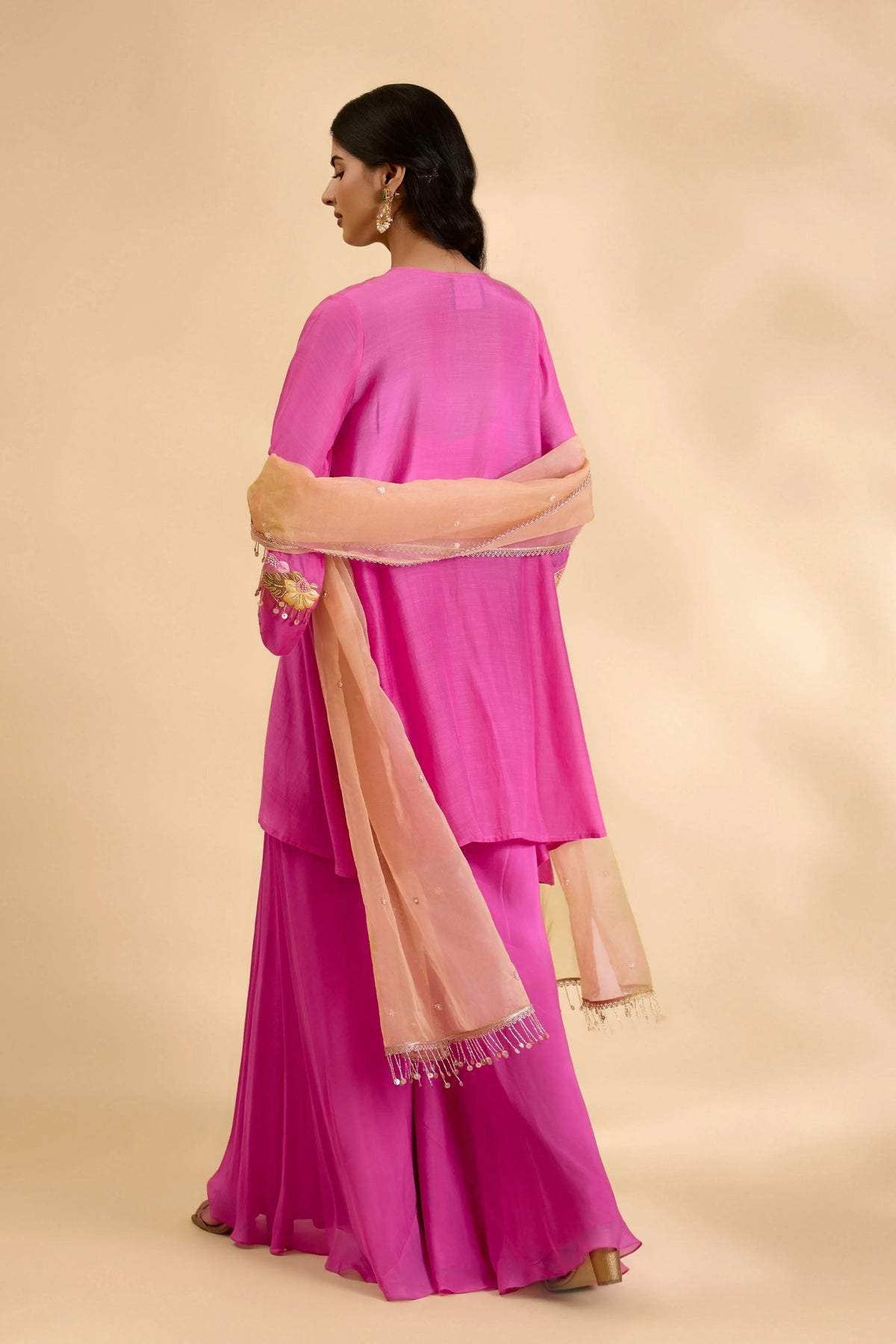 Rani Amaya Short Kurta Sharara Set