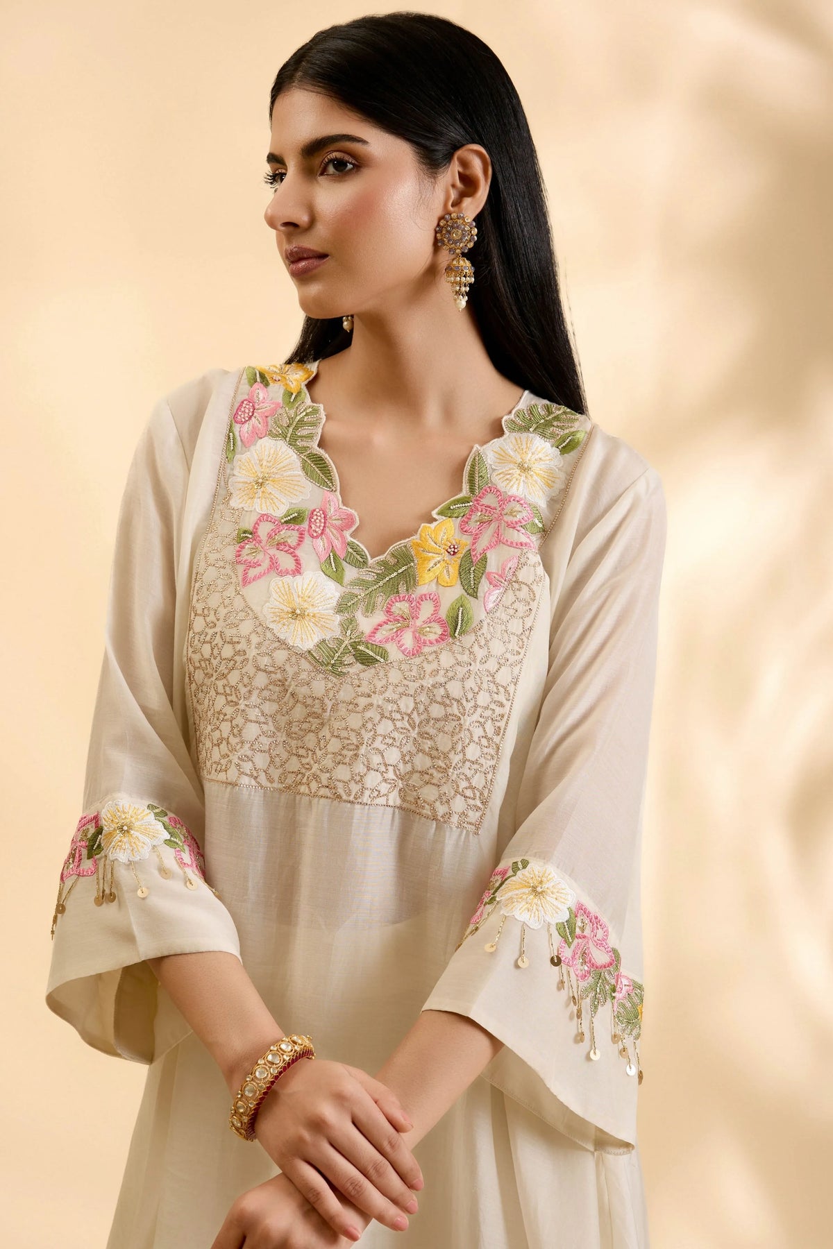 Chandani Amaya Short Kurta Sharara Set