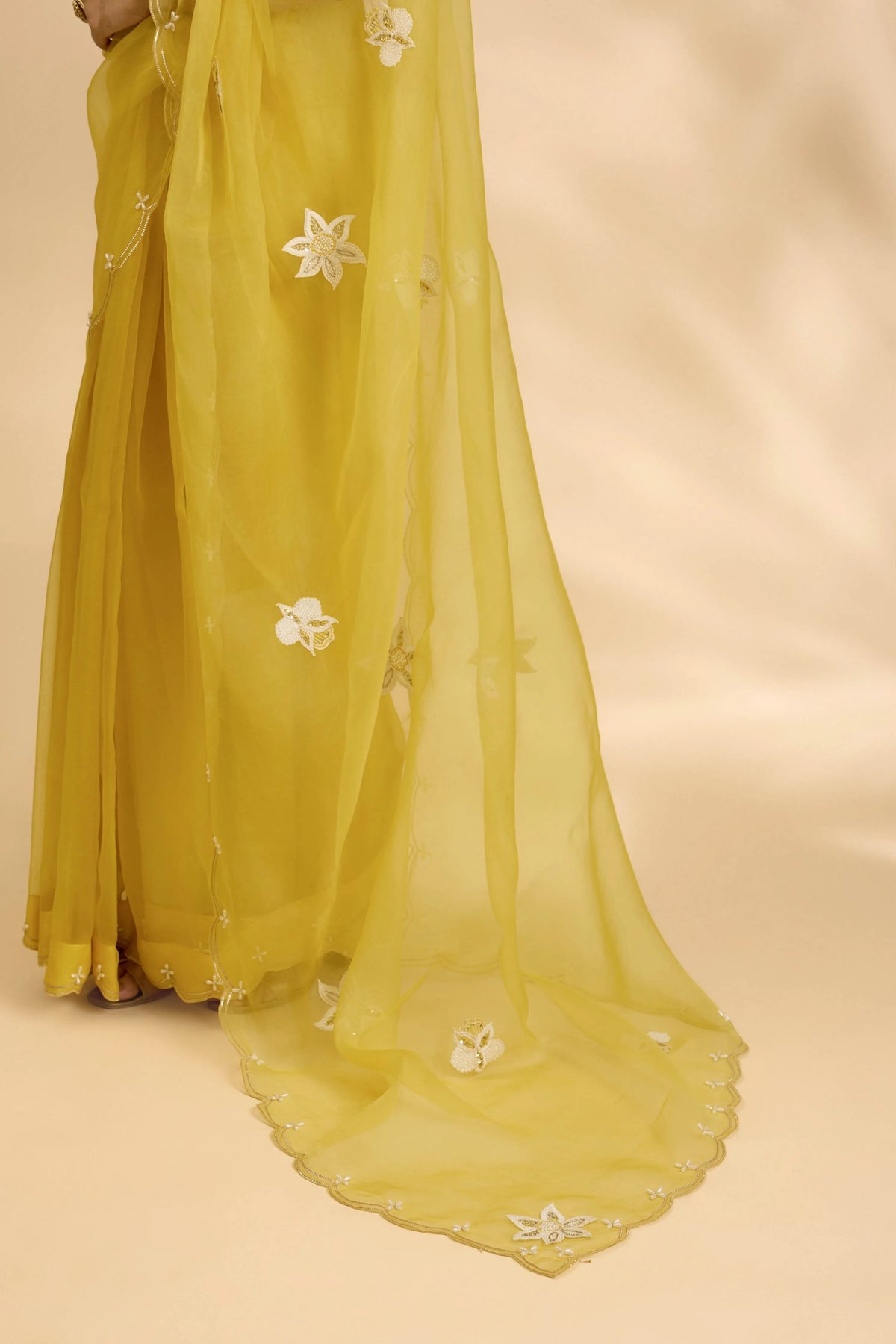 Kesar Nargis Embellished Sari Set