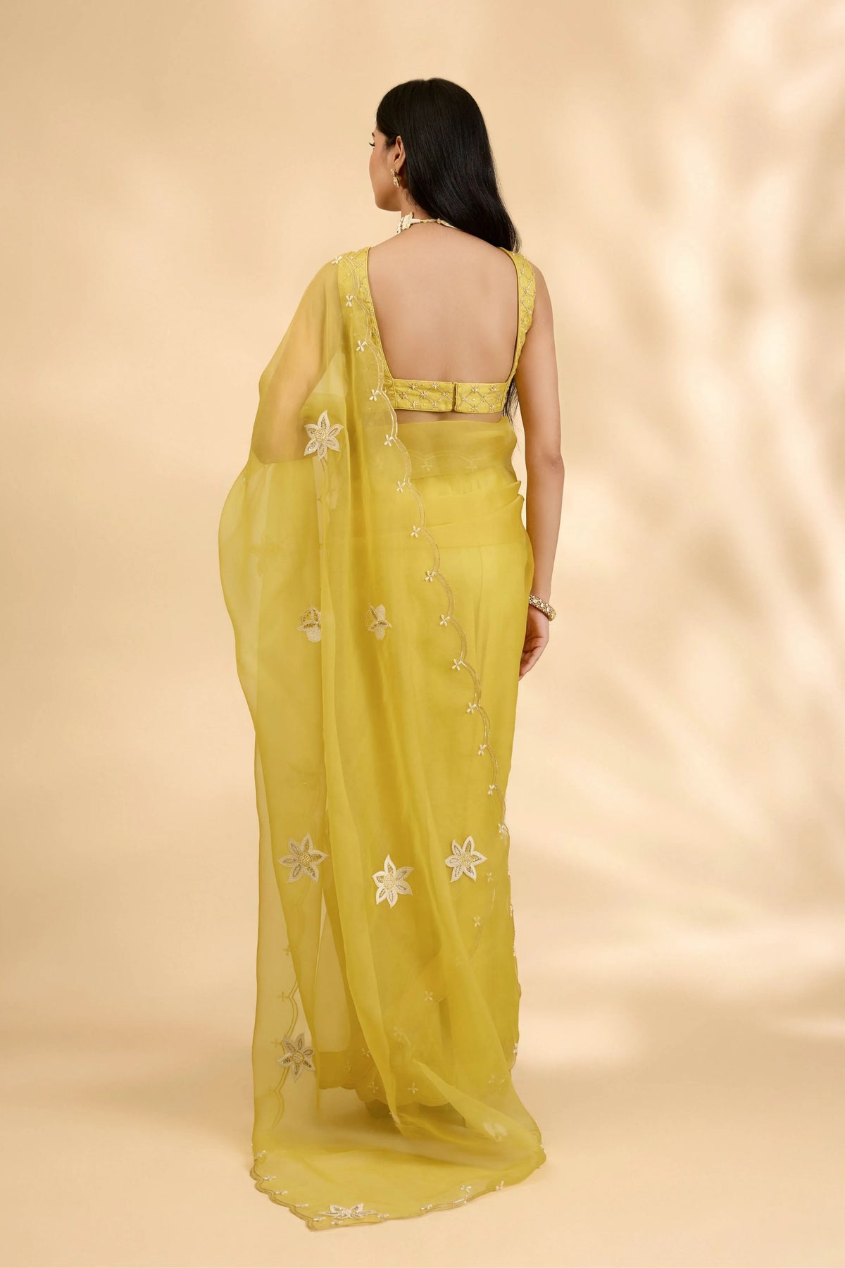 Kesar Nargis Embellished Sari Set