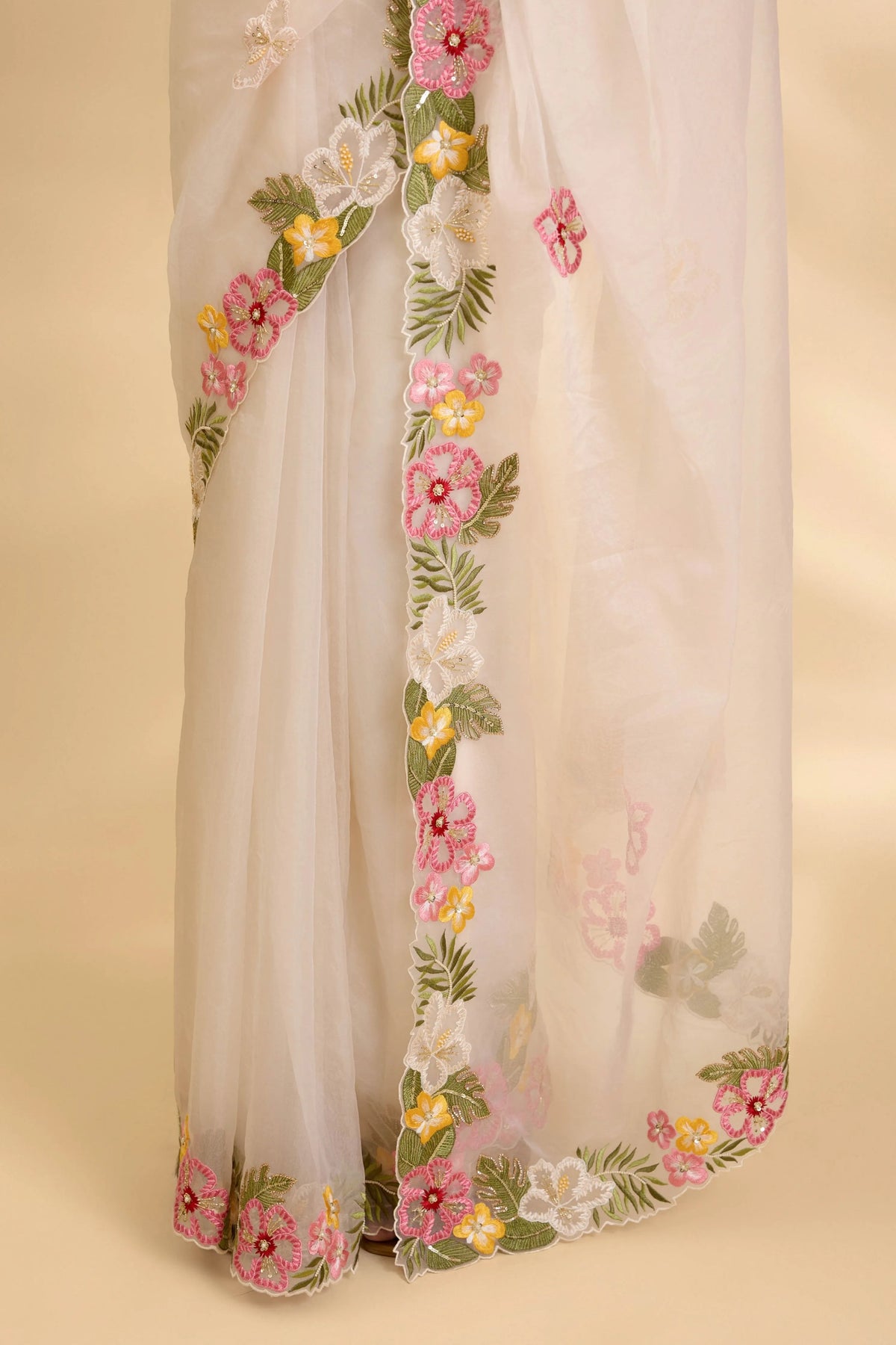 Chandani Ruksar Embellished Sari Set
