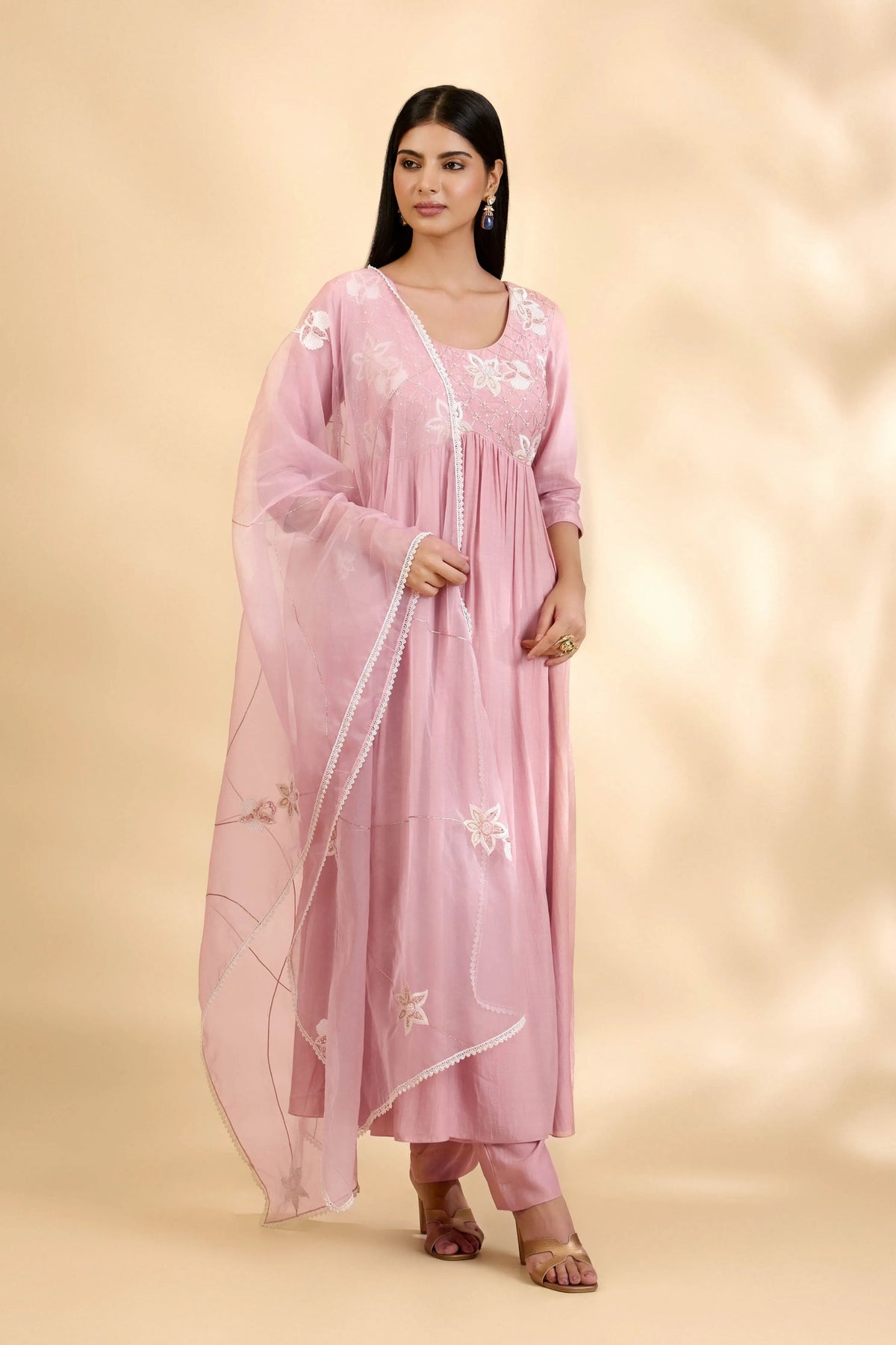 Rose Nargis Anarkali Set