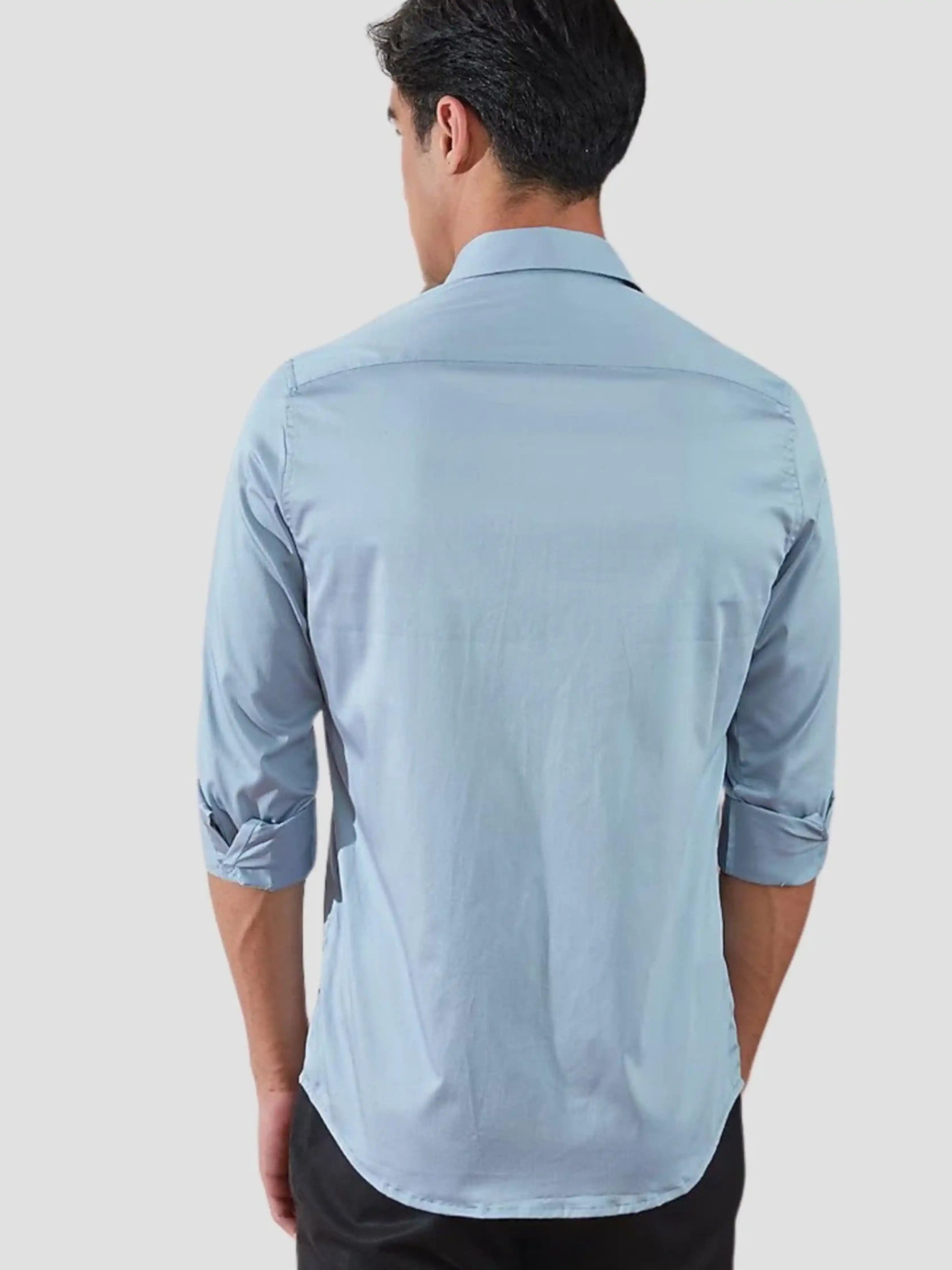 Printed Blue Shirt