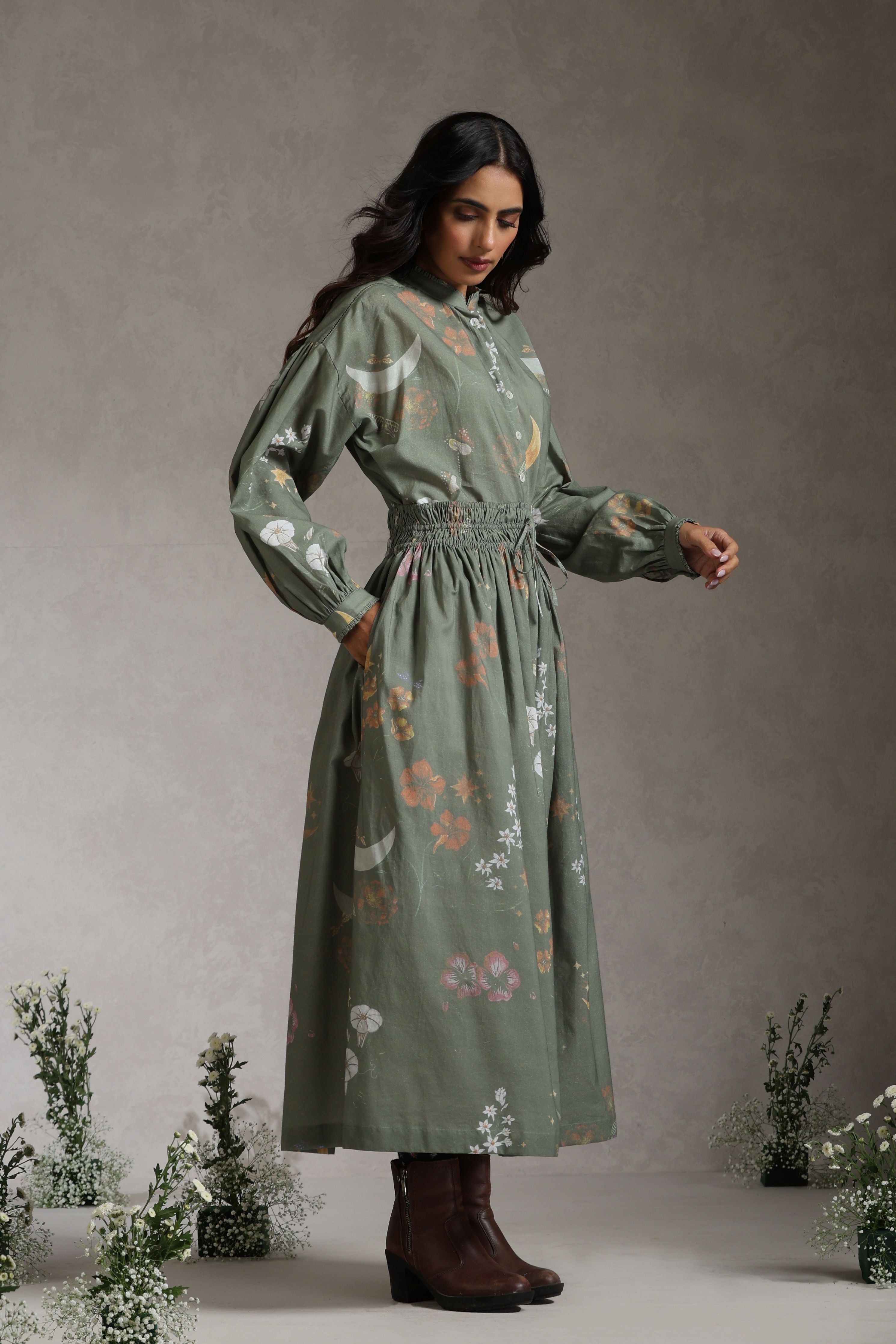 Sage Enchanted Garden Skirt Set