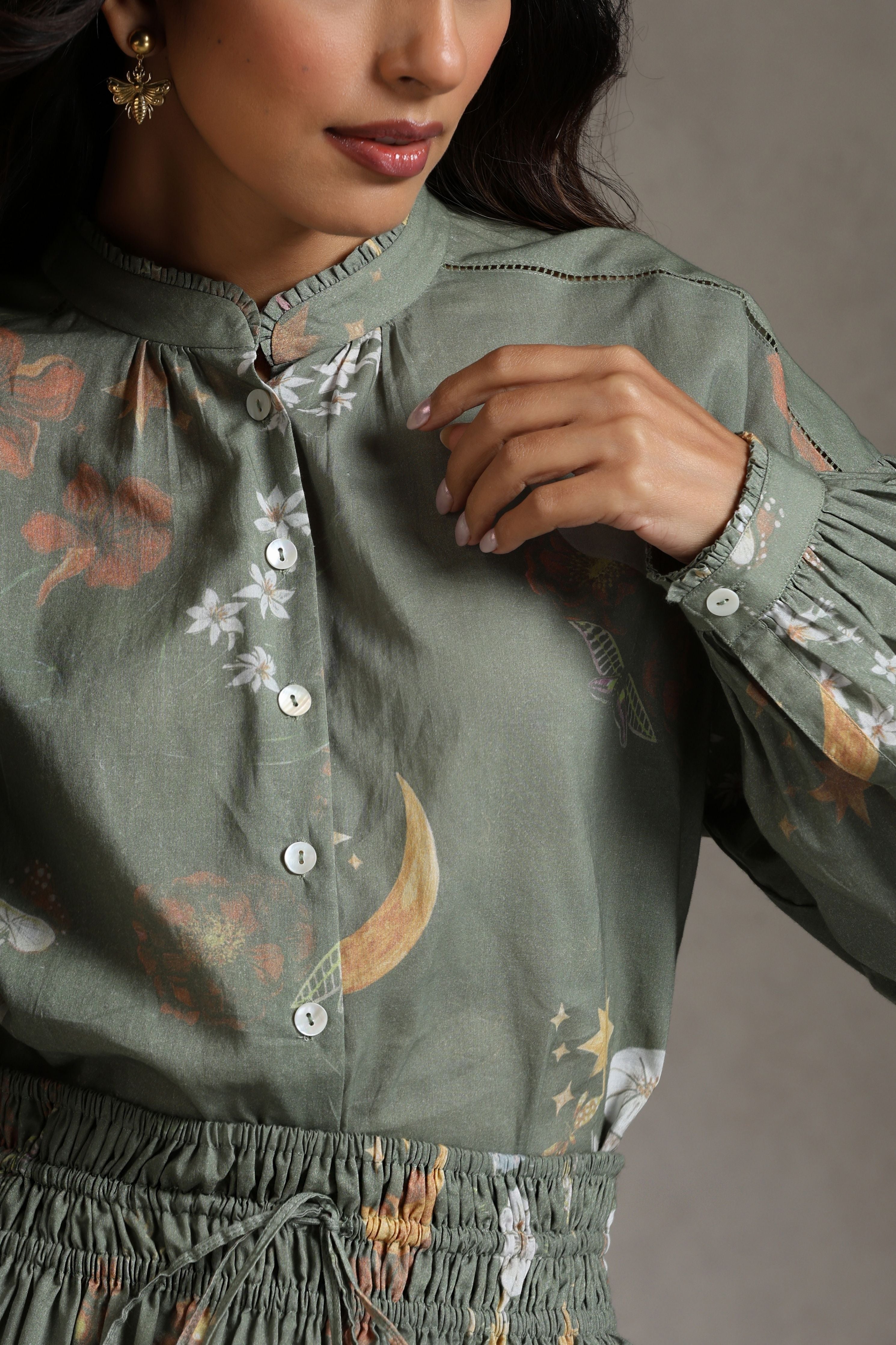 Sage Enchanted Garden Skirt Set
