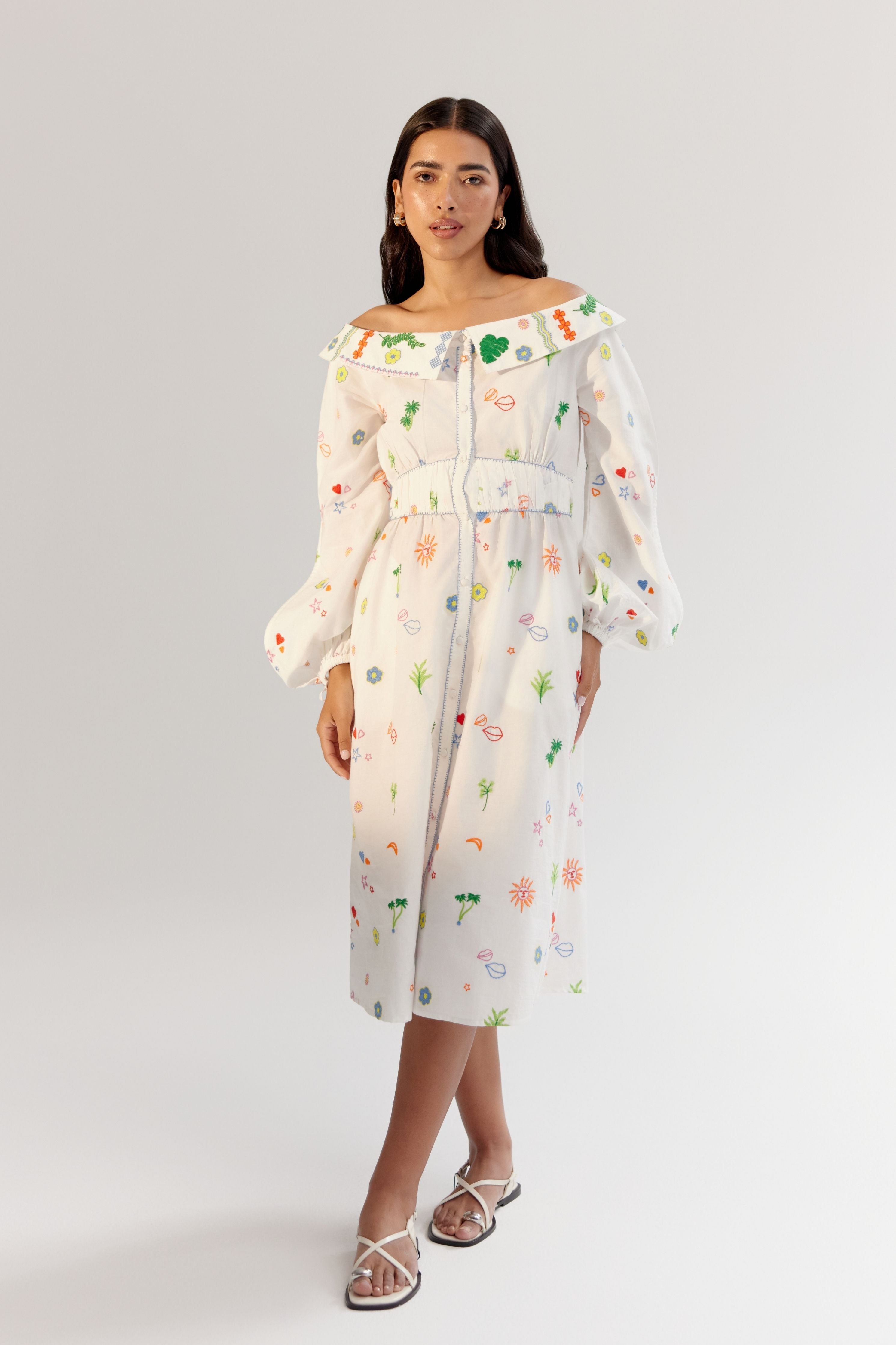White Sage Midi Dress
