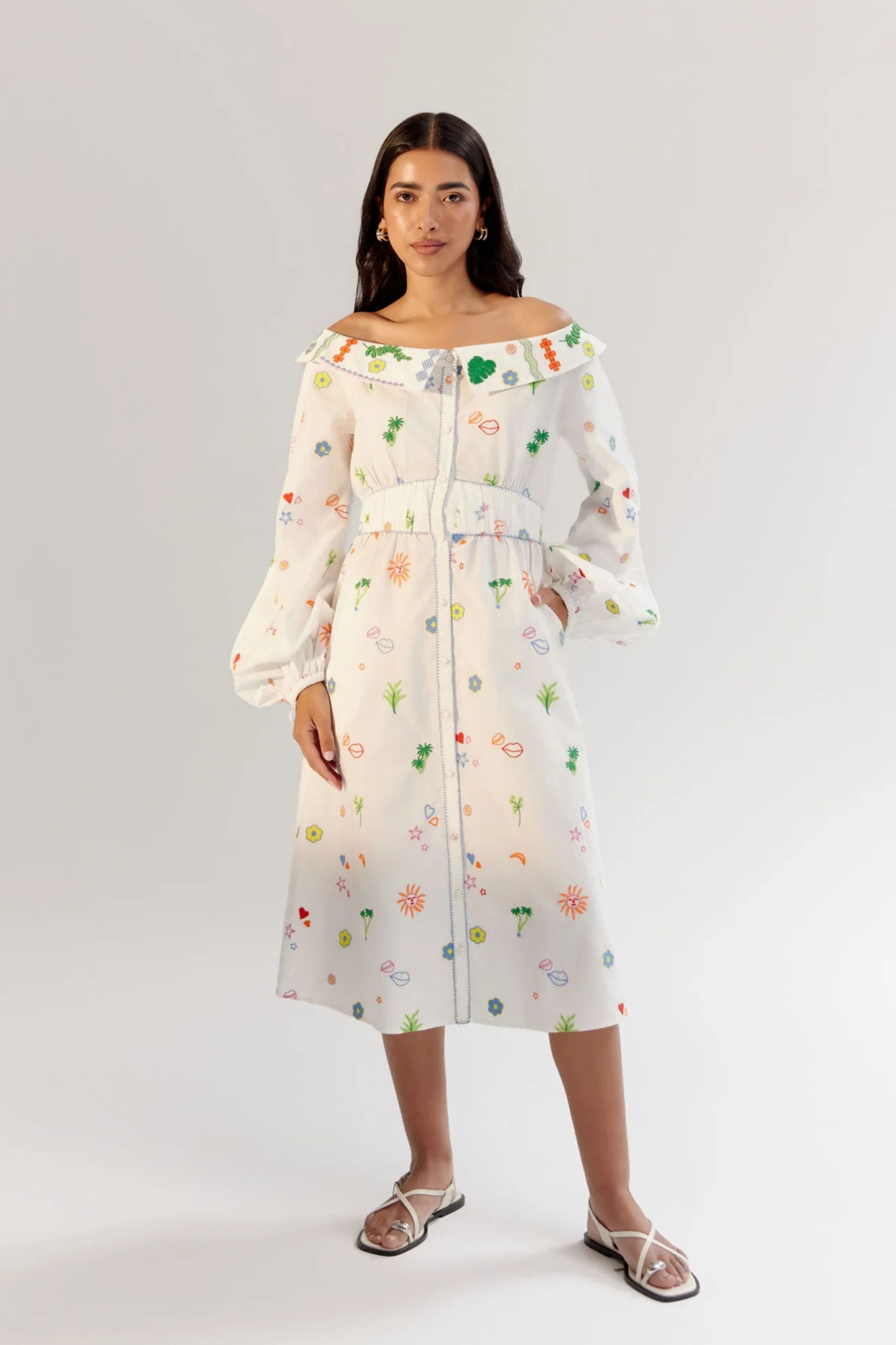 White Sage Midi Dress