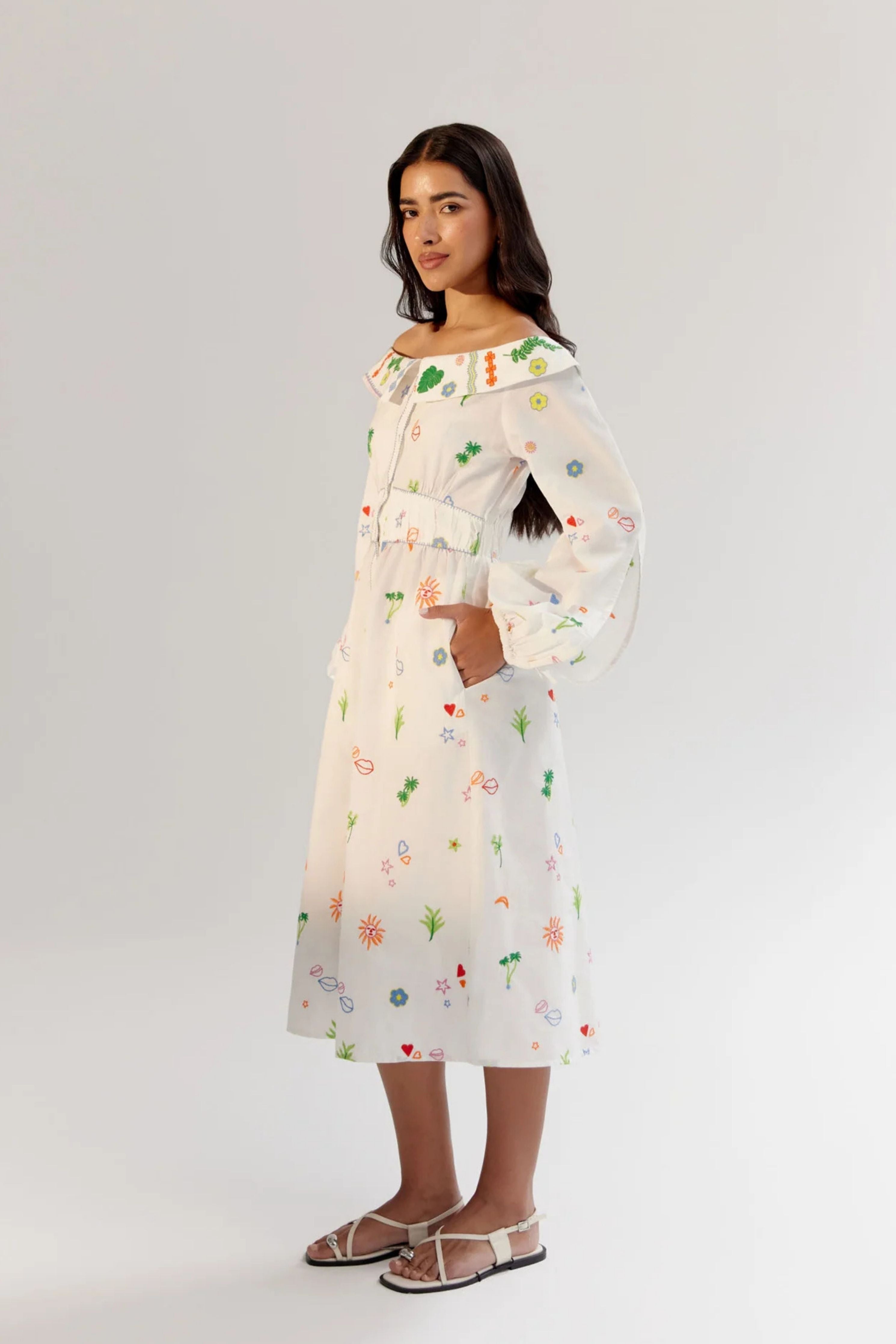 White Sage Midi Dress