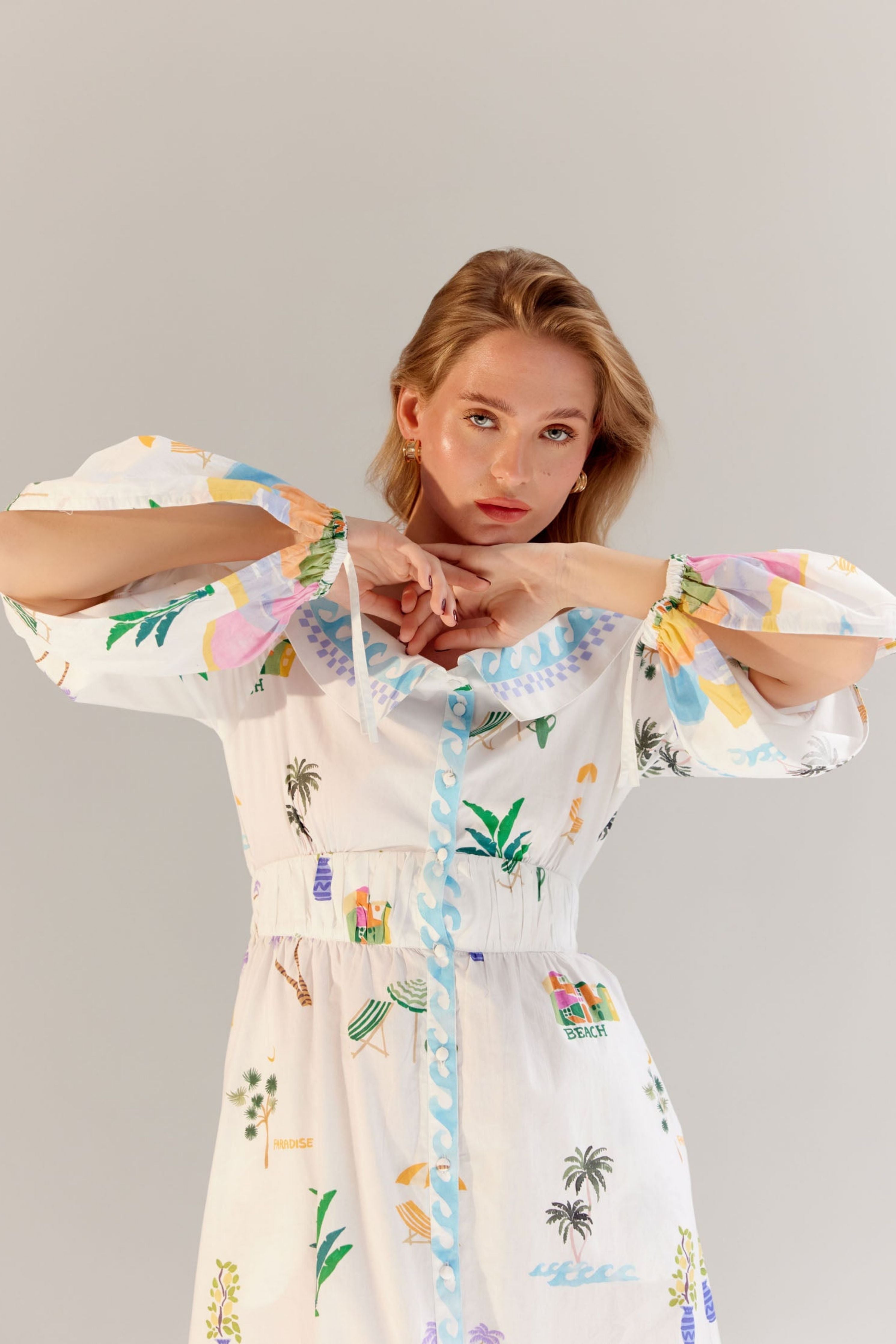 Sage Midi Dress