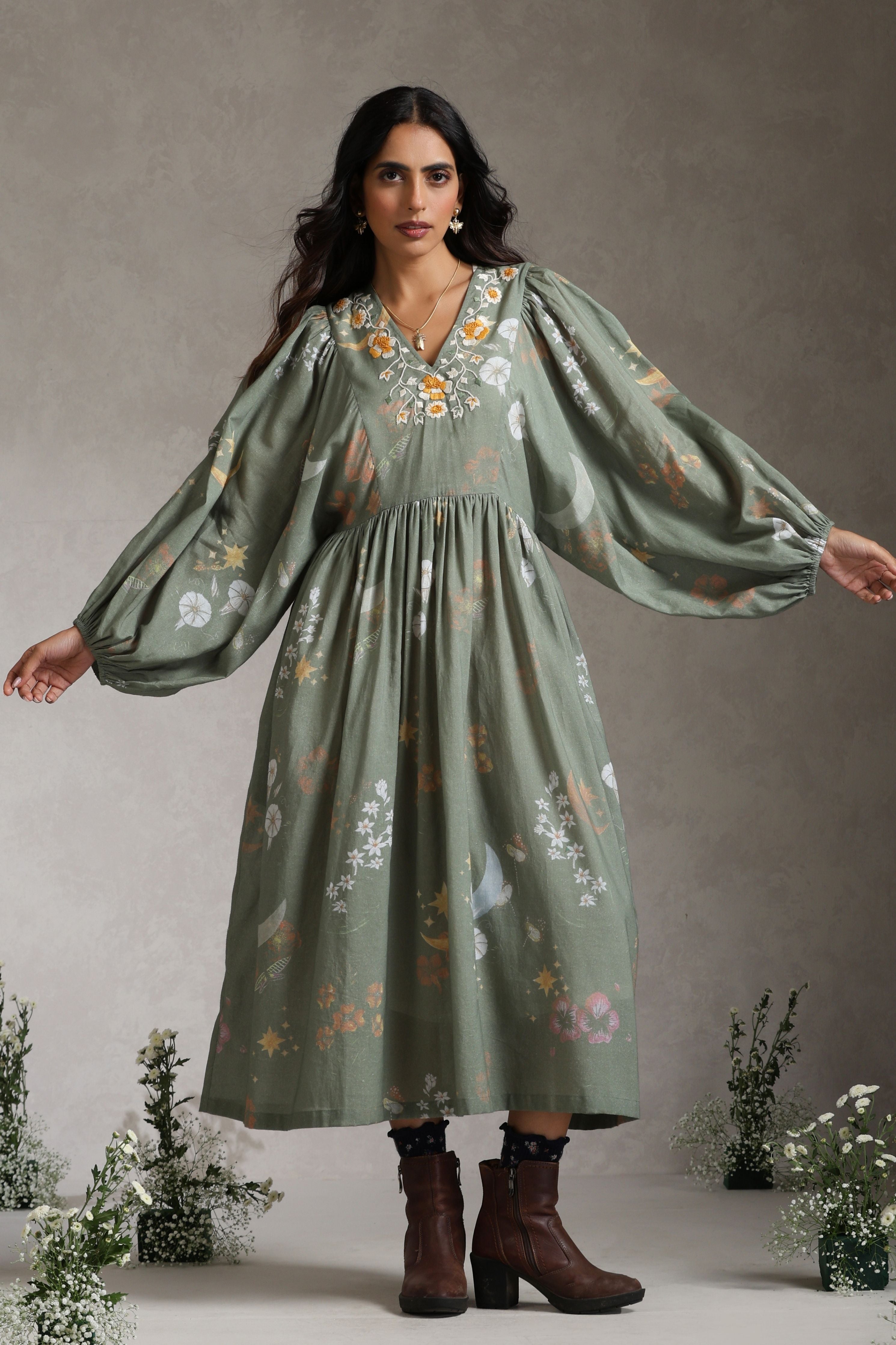 Sage Noorah Dress