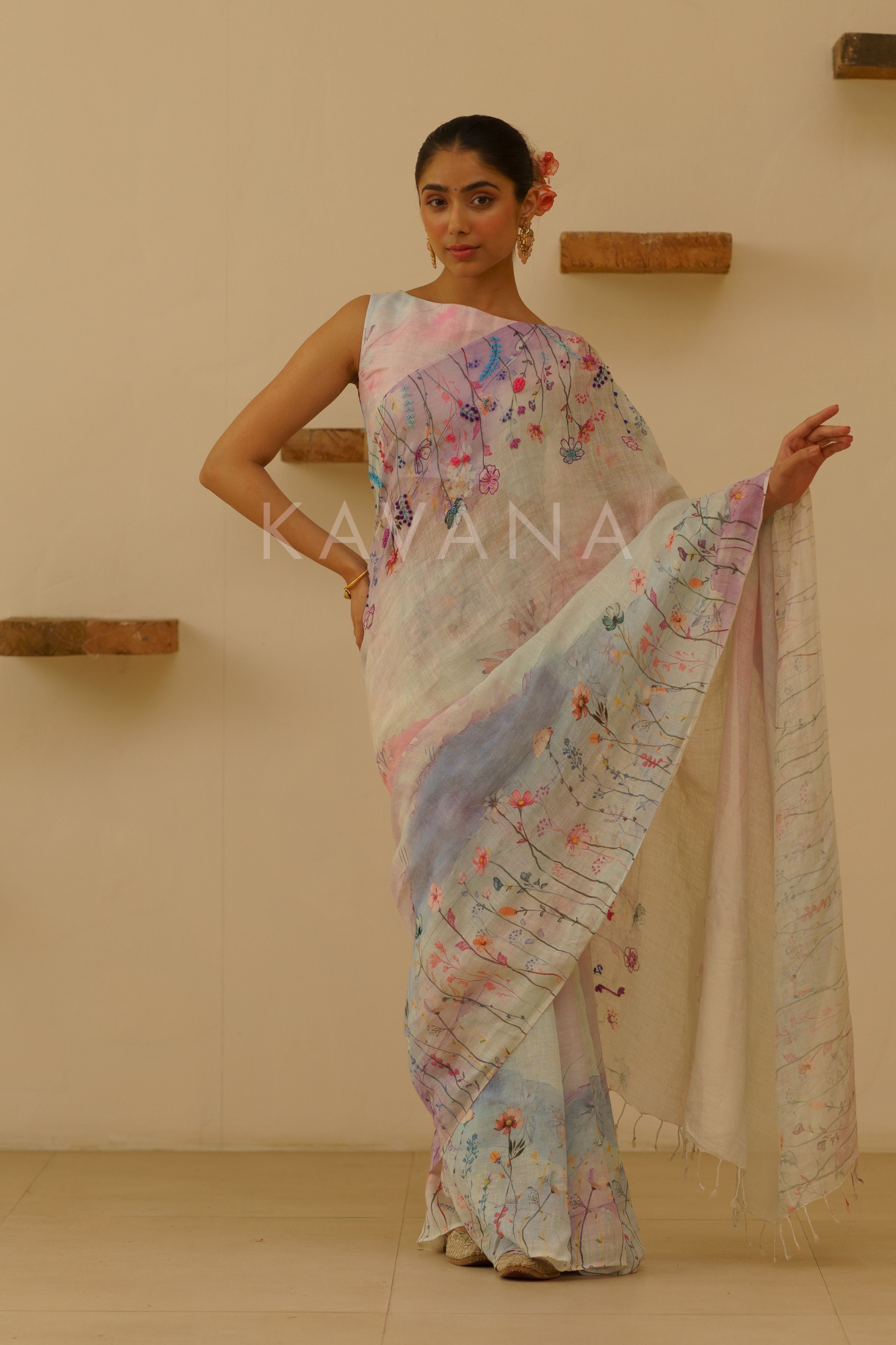 Seher Linen Sari