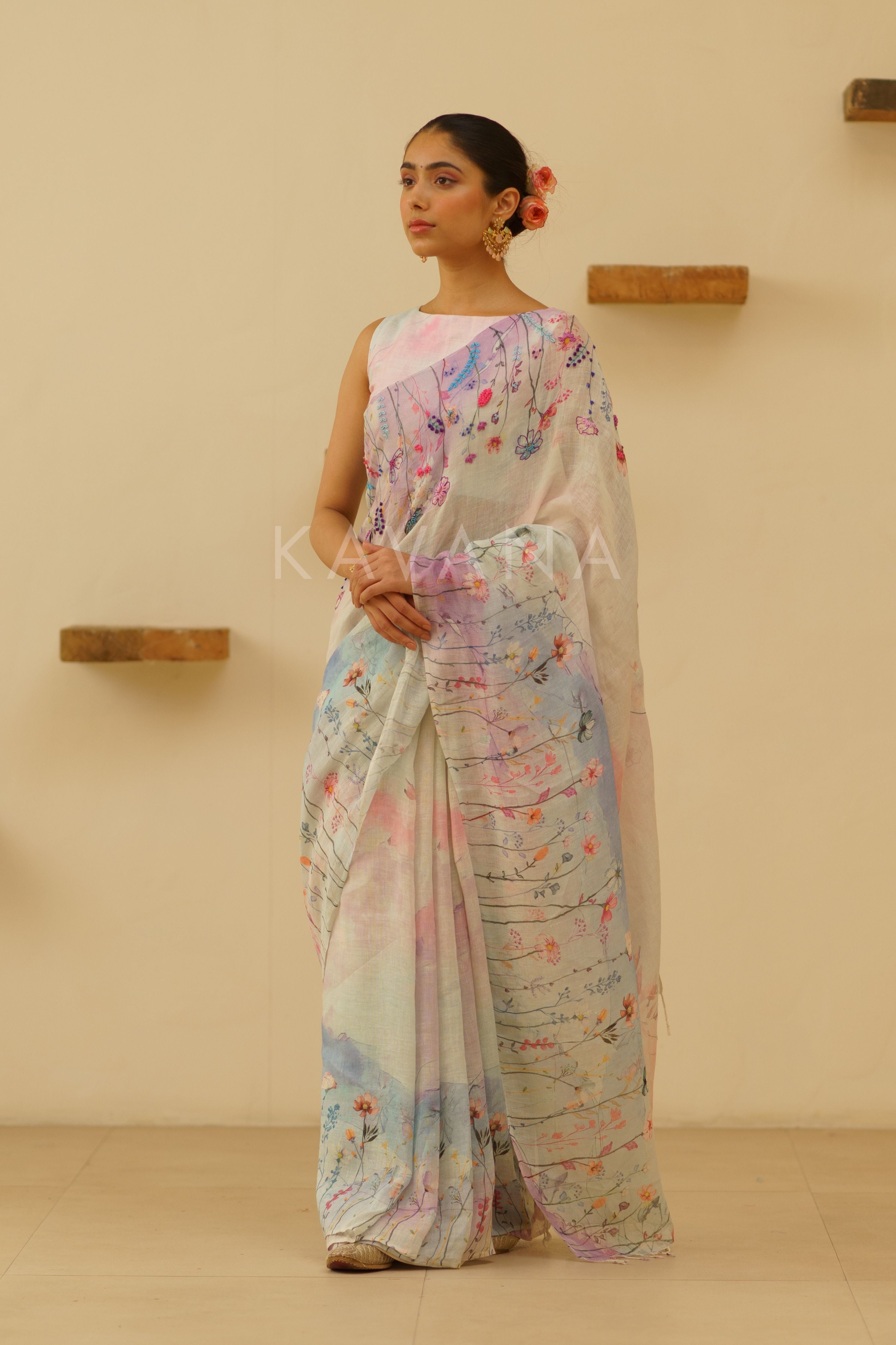 Seher Linen Sari