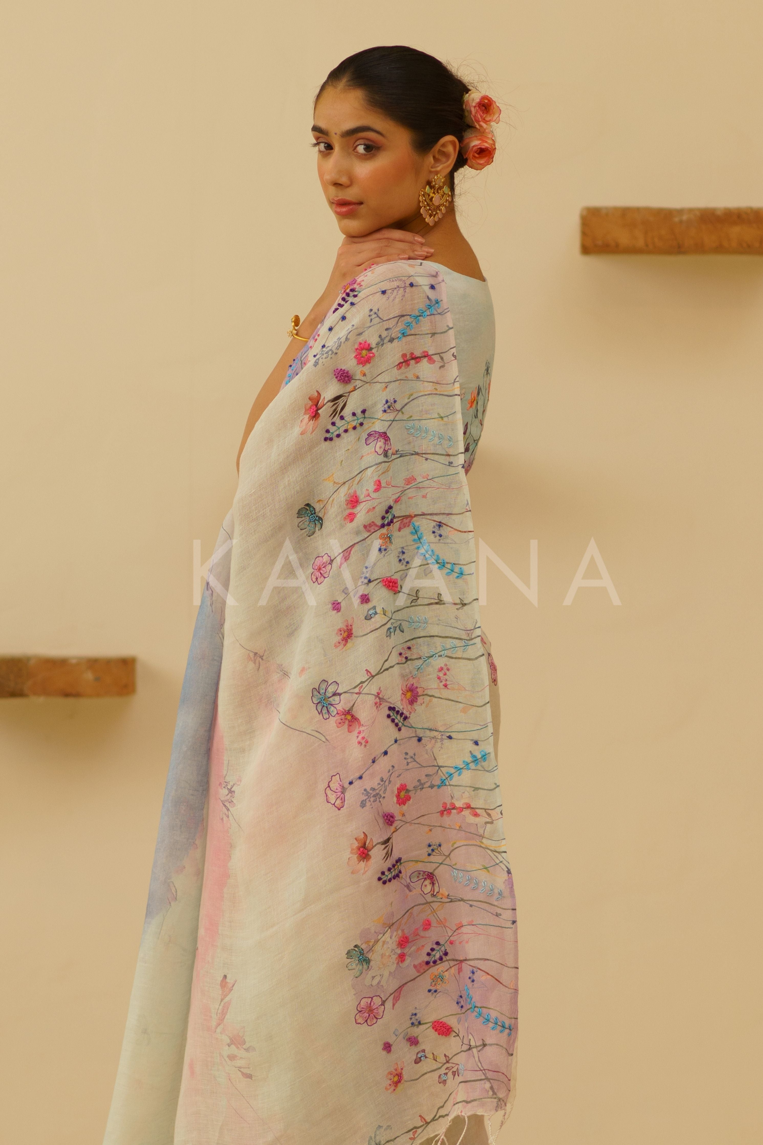 Seher Linen Sari