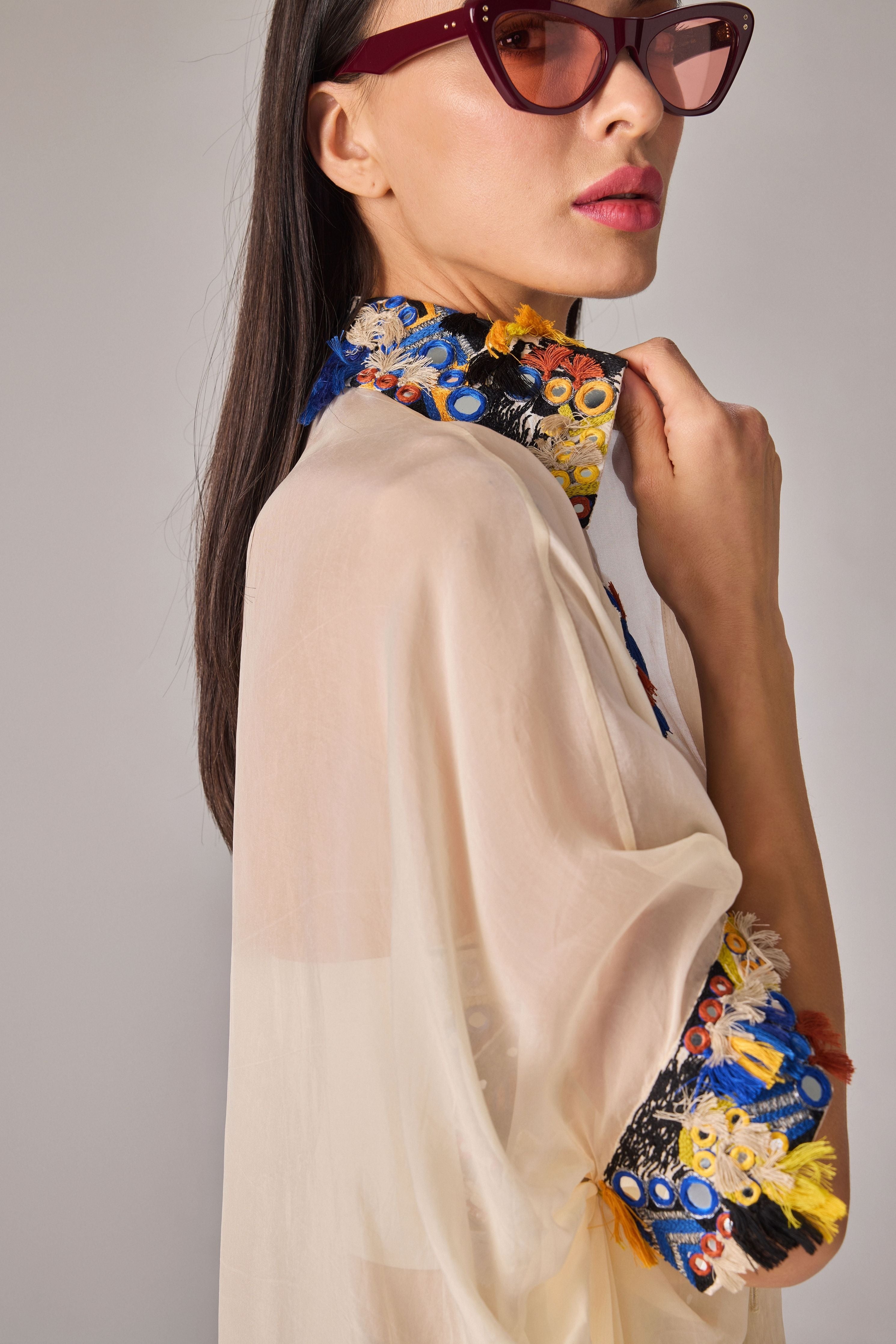 Emilia Shirt Cape Set