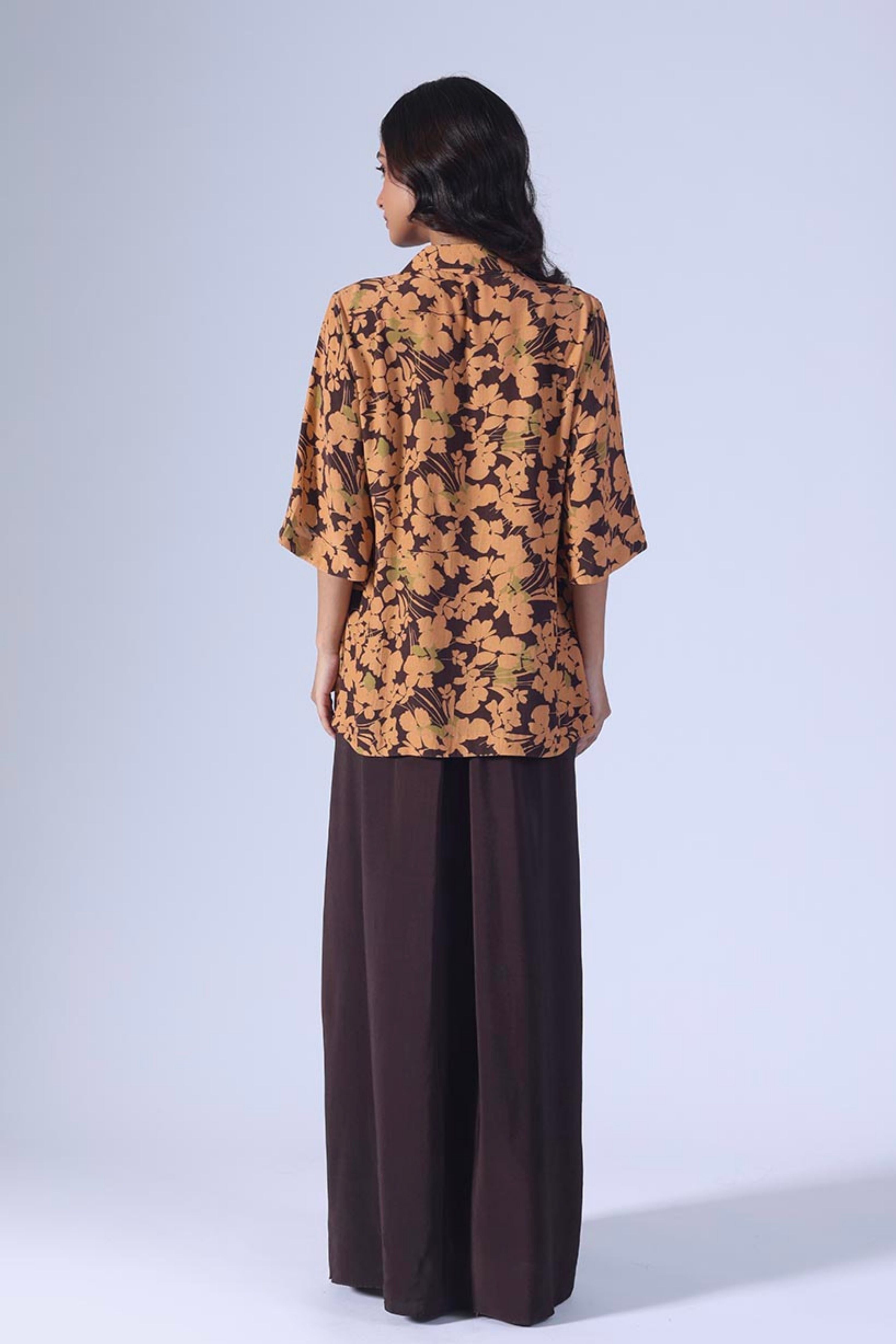 Spring Brown Skirt Set