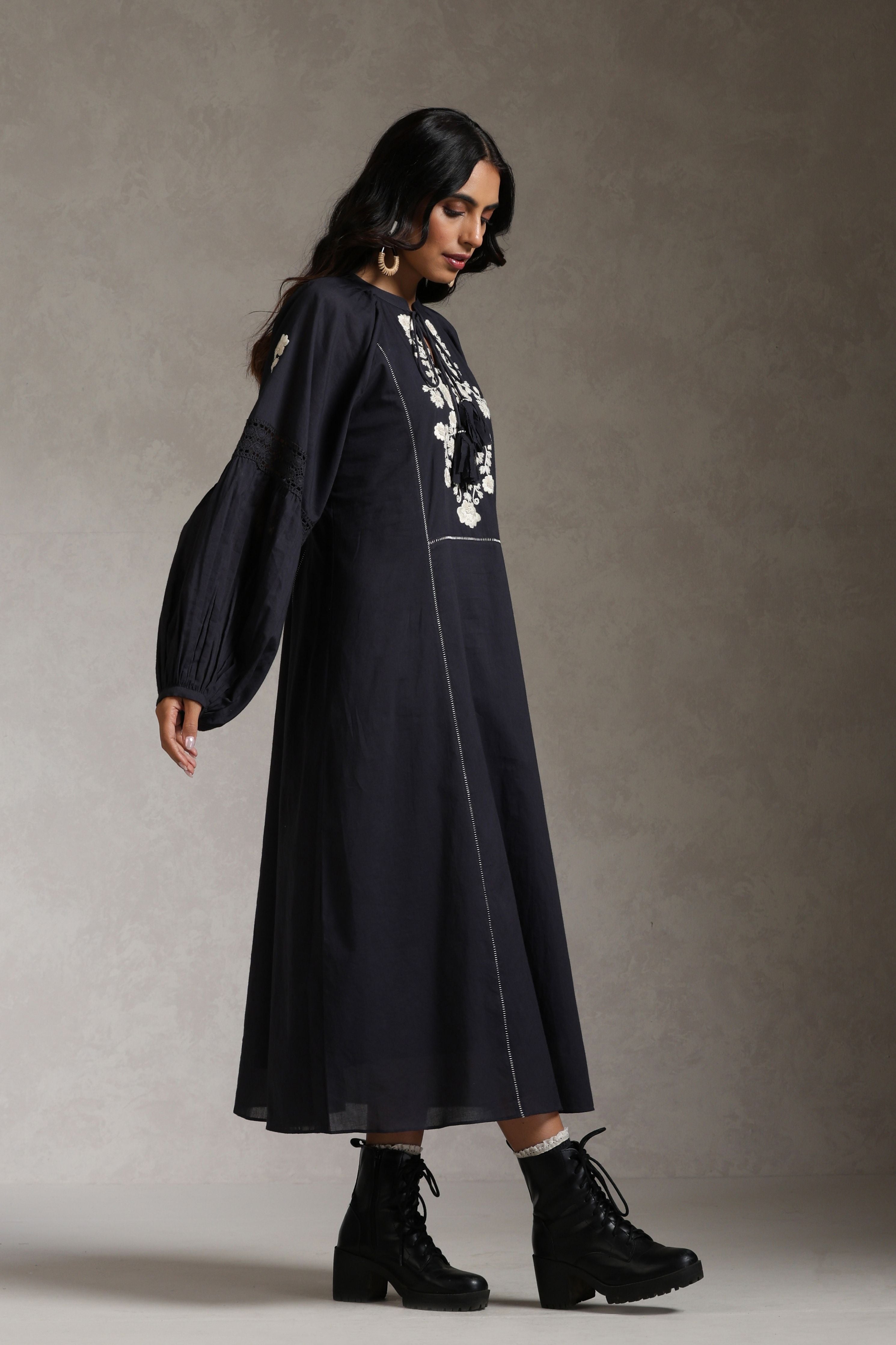 Star Peasant Dress