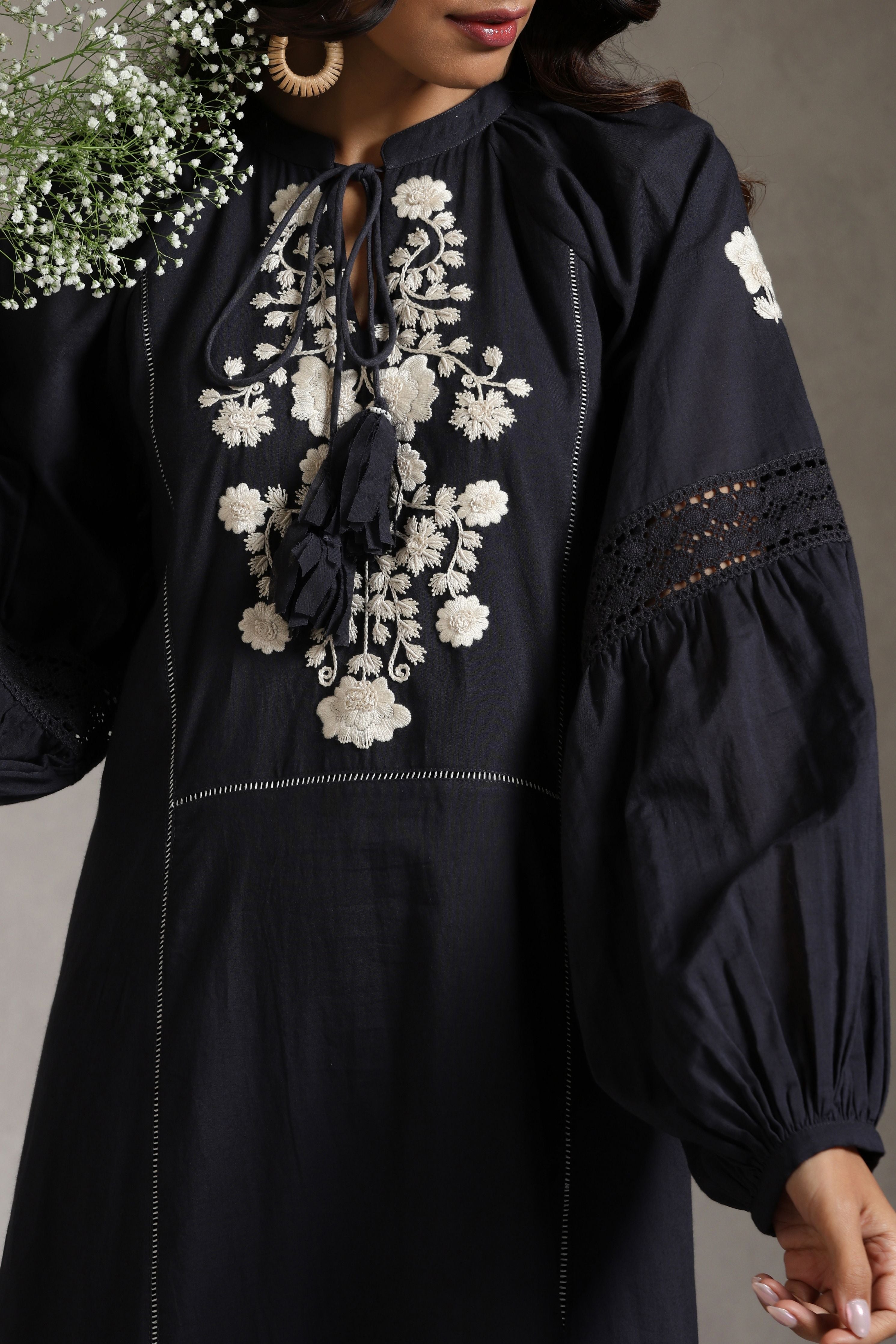 Star Peasant Dress