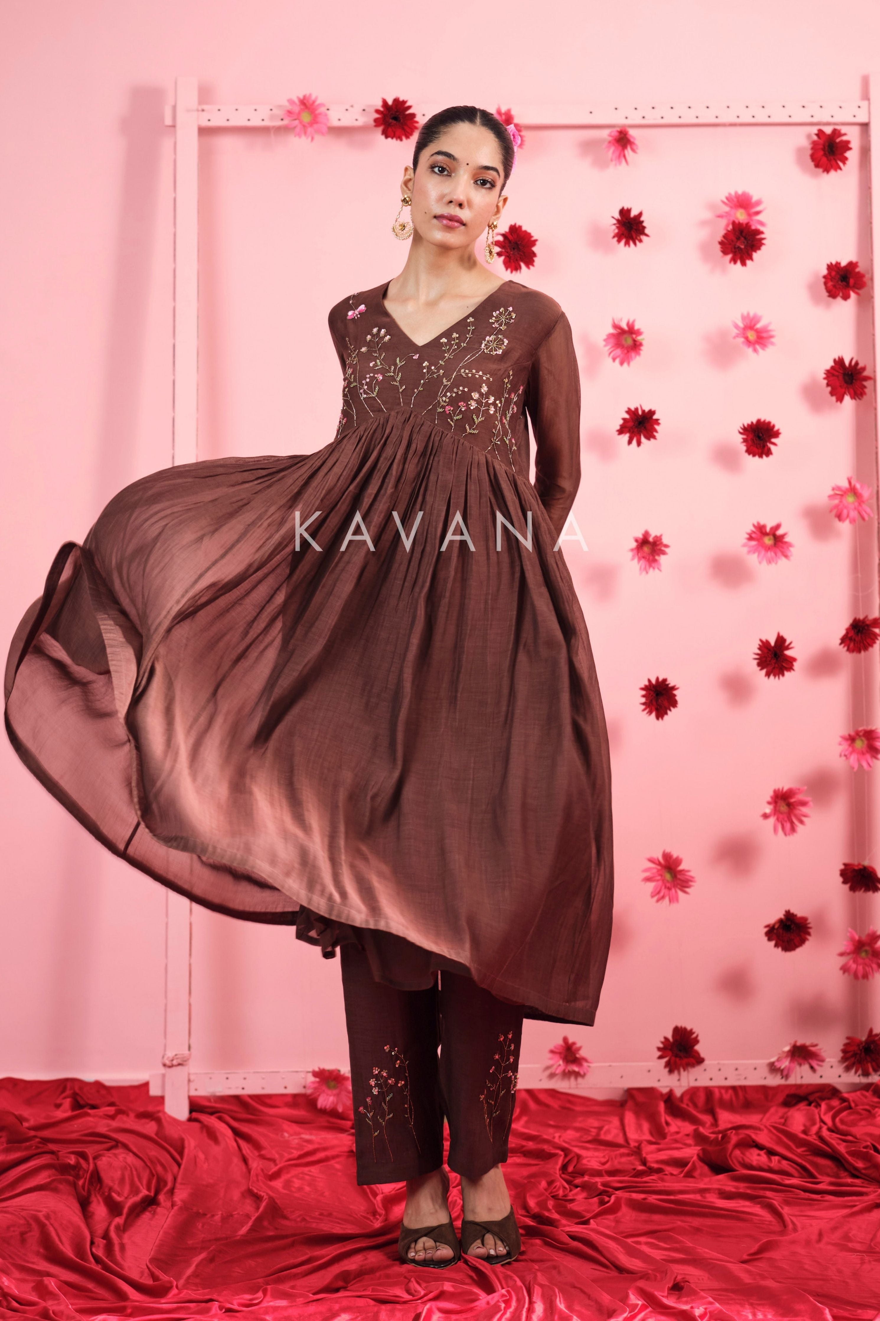Suhana Chanderi Kurta Set