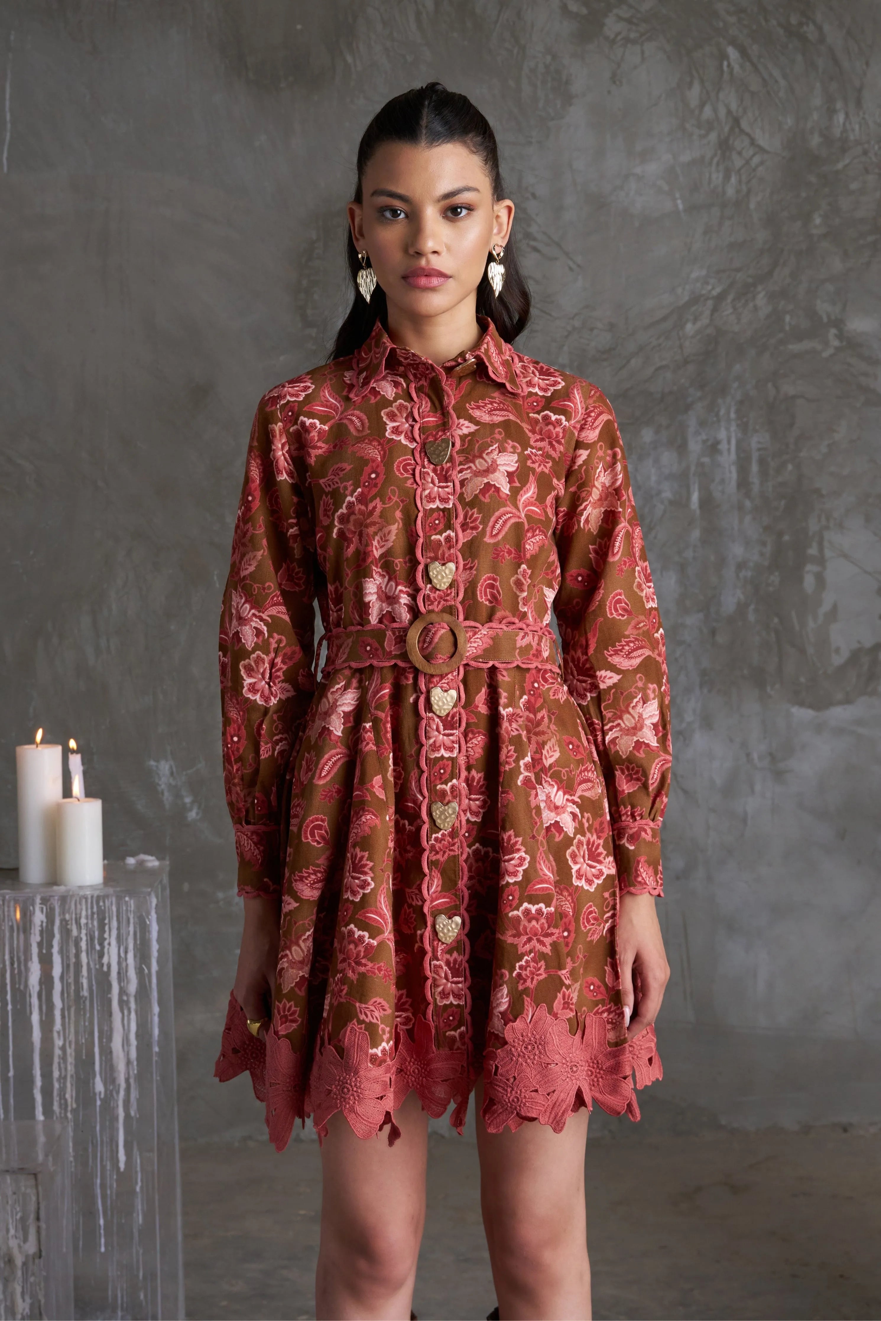 Sunehri Shirt Dress