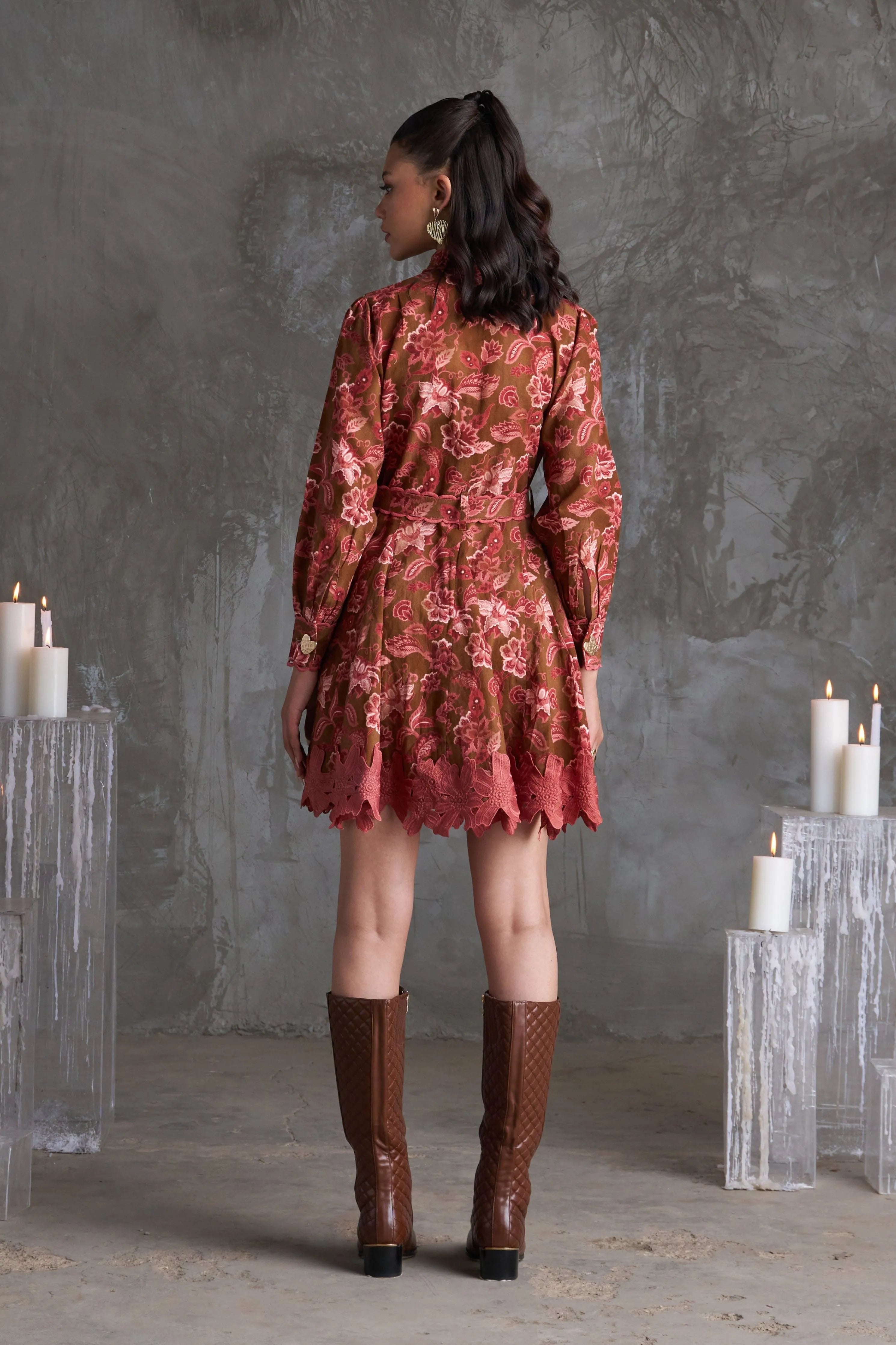 Sunehri Shirt Dress