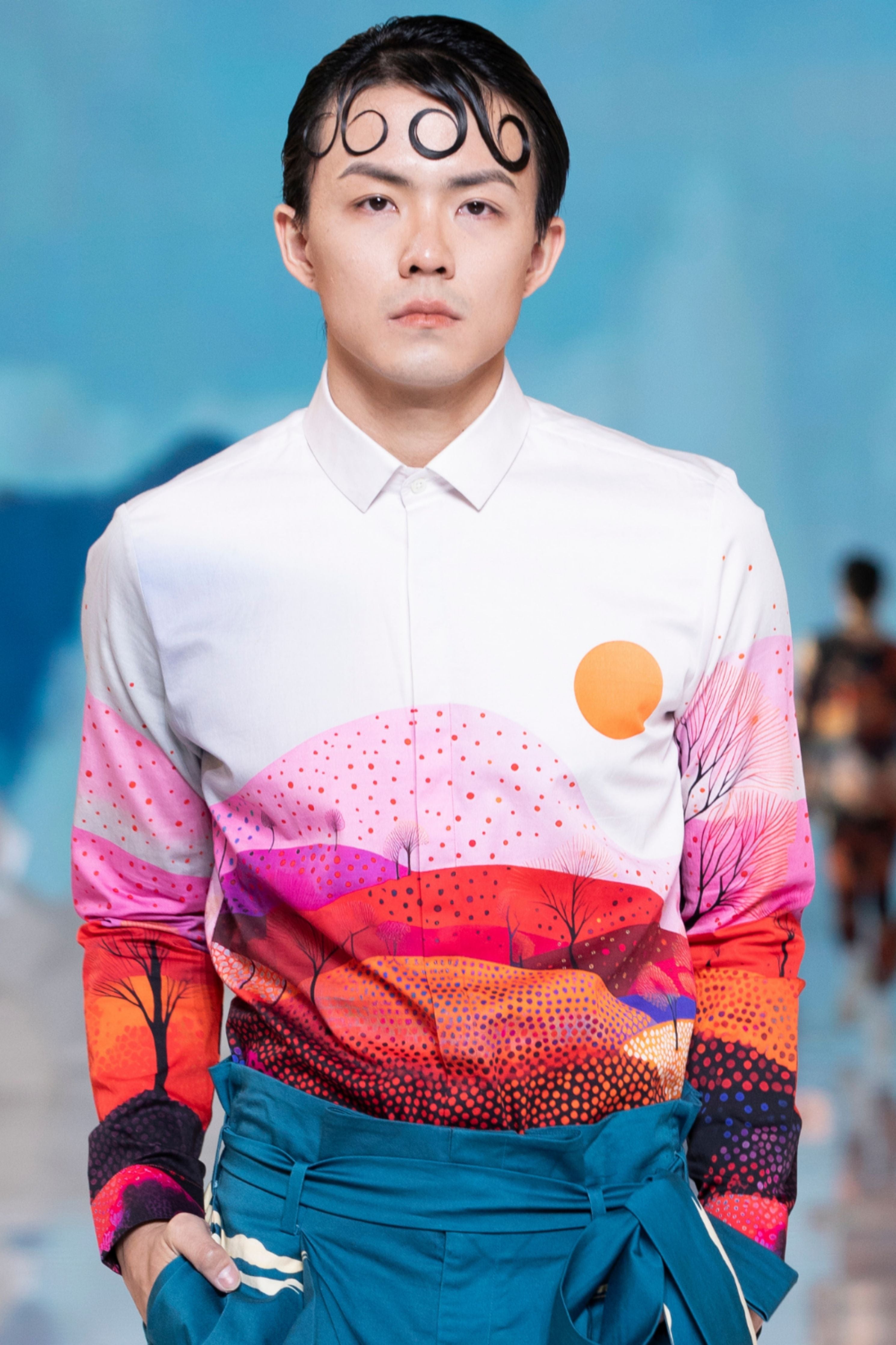 Sunset Point Printed Shirt