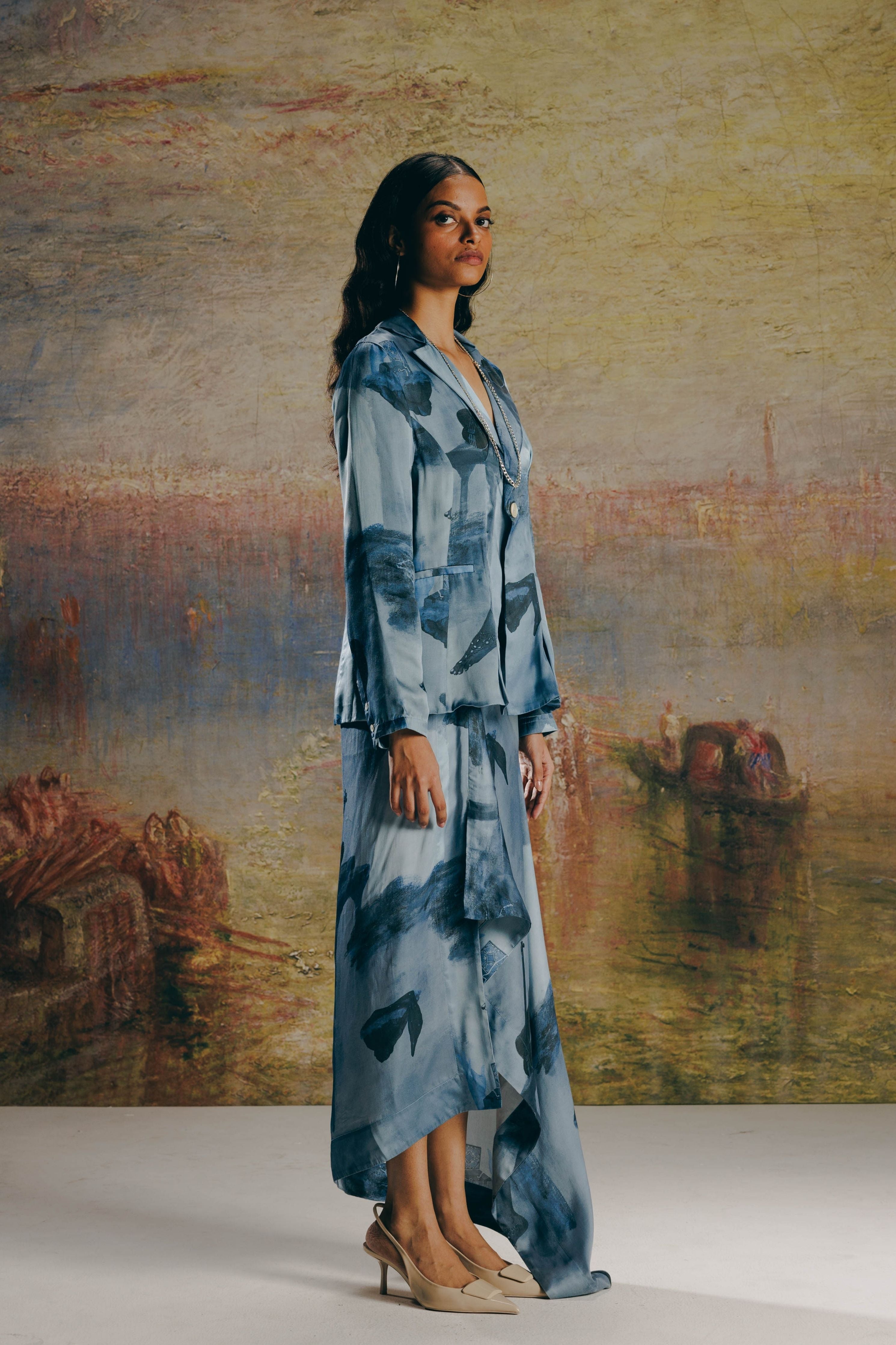 Surrealist Blazer &Skirt Co-ord